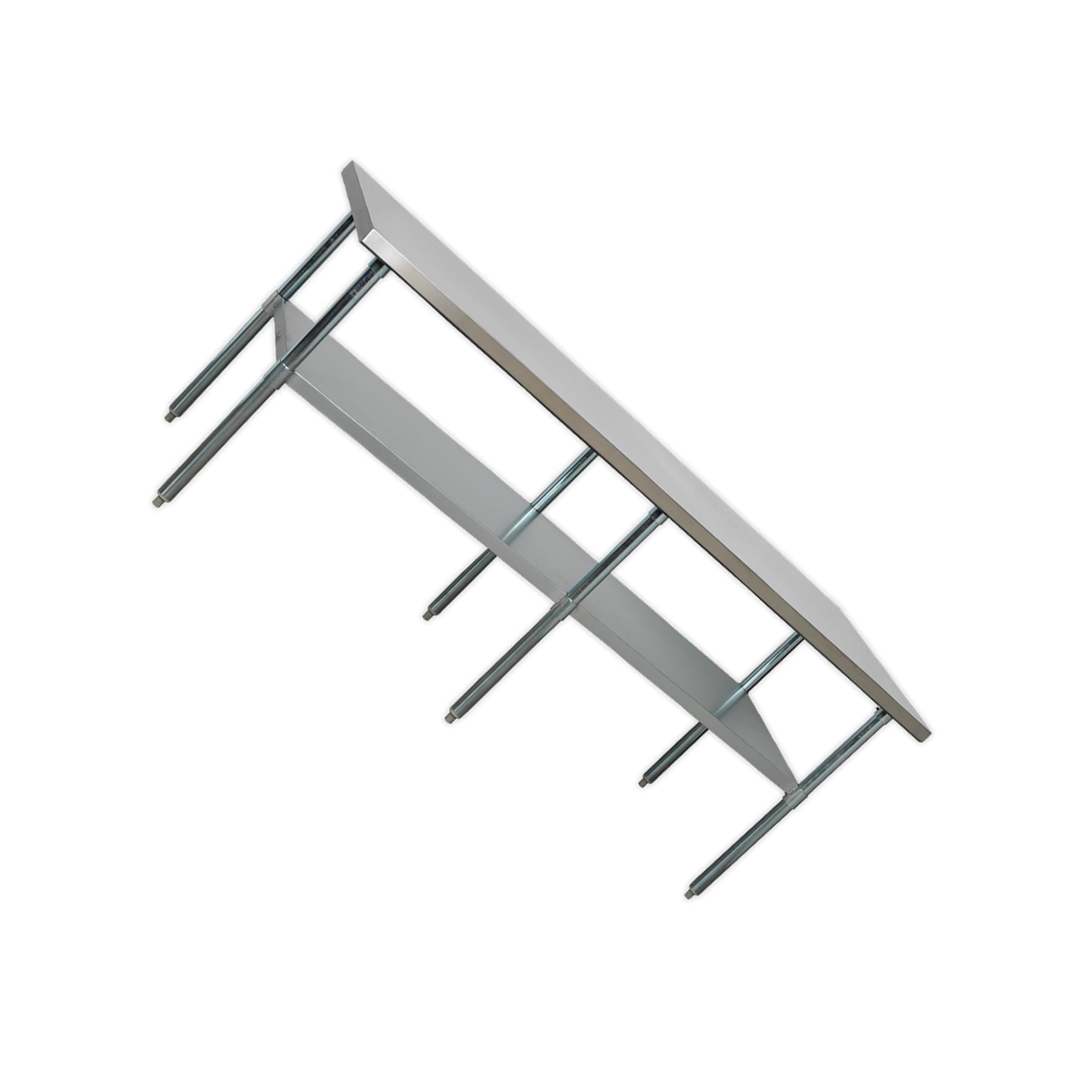 Sealey Stainless Steel Workbench 2.1m Storage Space Adjustable Feet