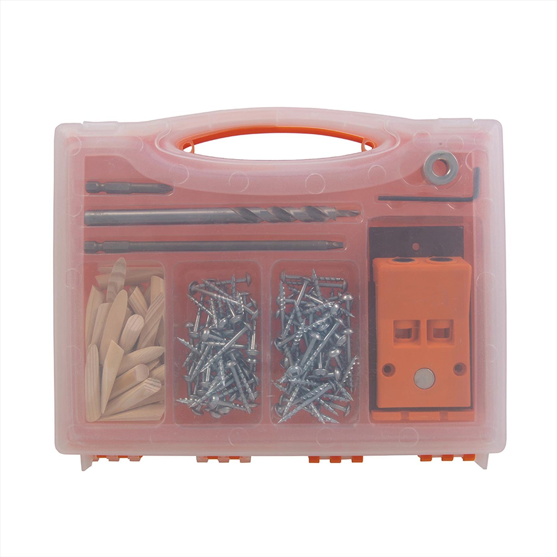 Double Mini Pocket-hole Jig Set 8pc T2PHJS Strong Nylon Body In A Compact Design