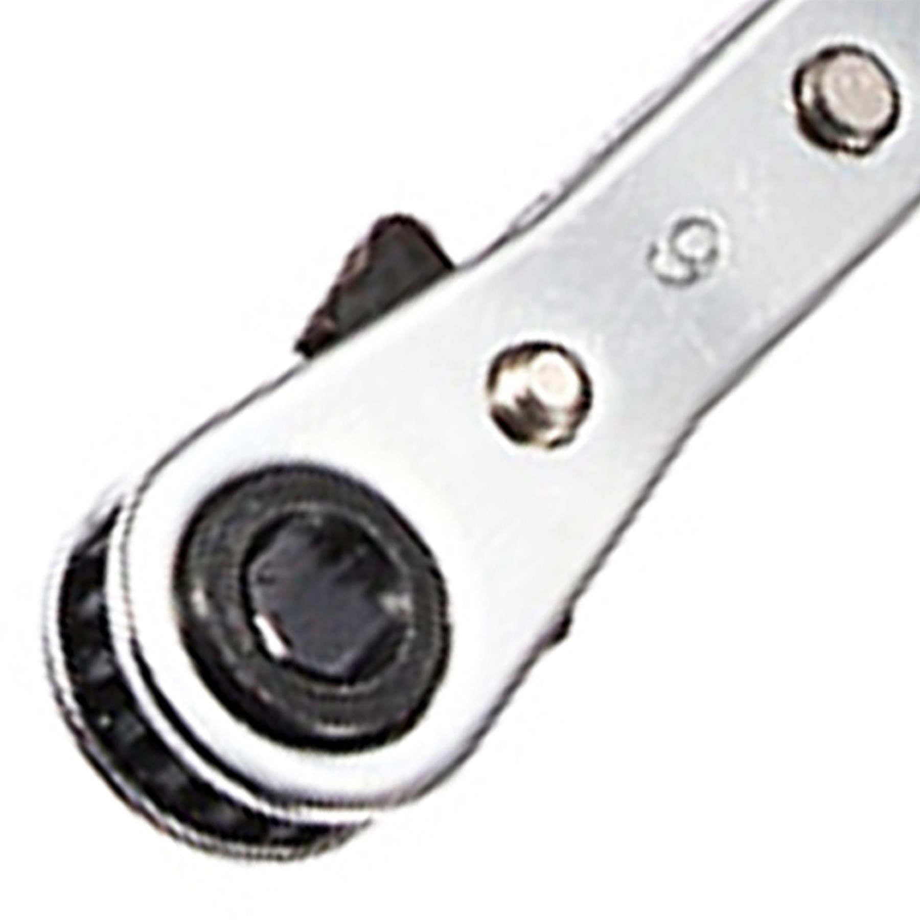 Ratcheting Ring Spanner Set 5 Metric Ratchet Ring Spanners 6-21mm Spanners