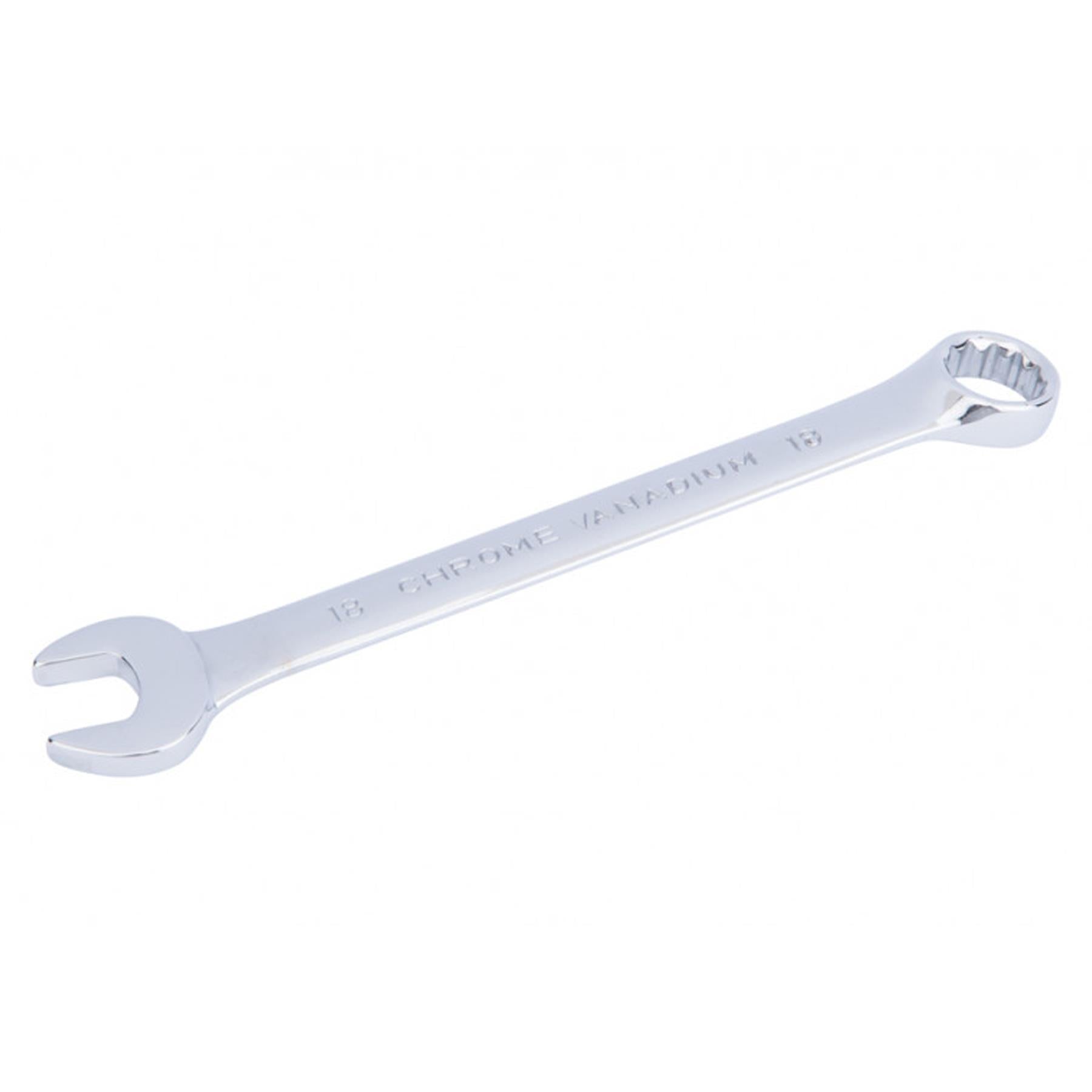 BlueSpot 18mm Fully Polished Chrome Vanadium Spanner Open Ended Head Spanner