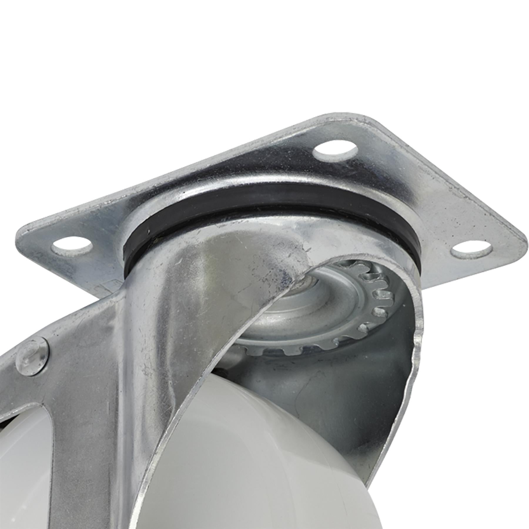 Sealey Castor Wheel Swivel Plate with Total Lock 125mm