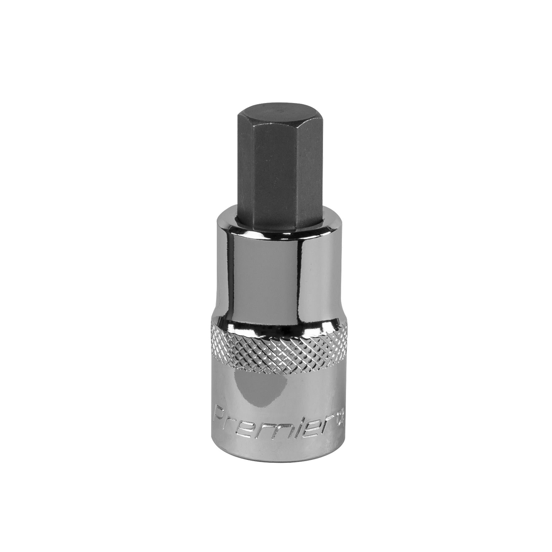 Sealey Hex Socket Bit 10mm 1/2"Sq Drive Chrome Vanadium Steel