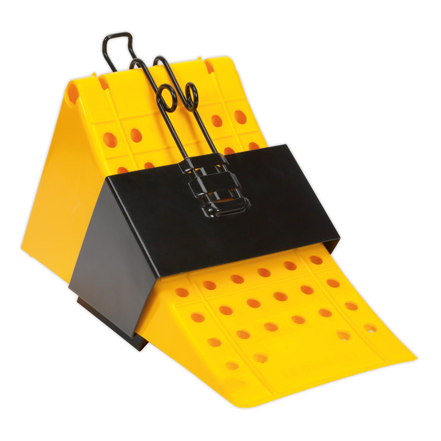 Sealey Wheel Chock with Bracket Single - Commercial