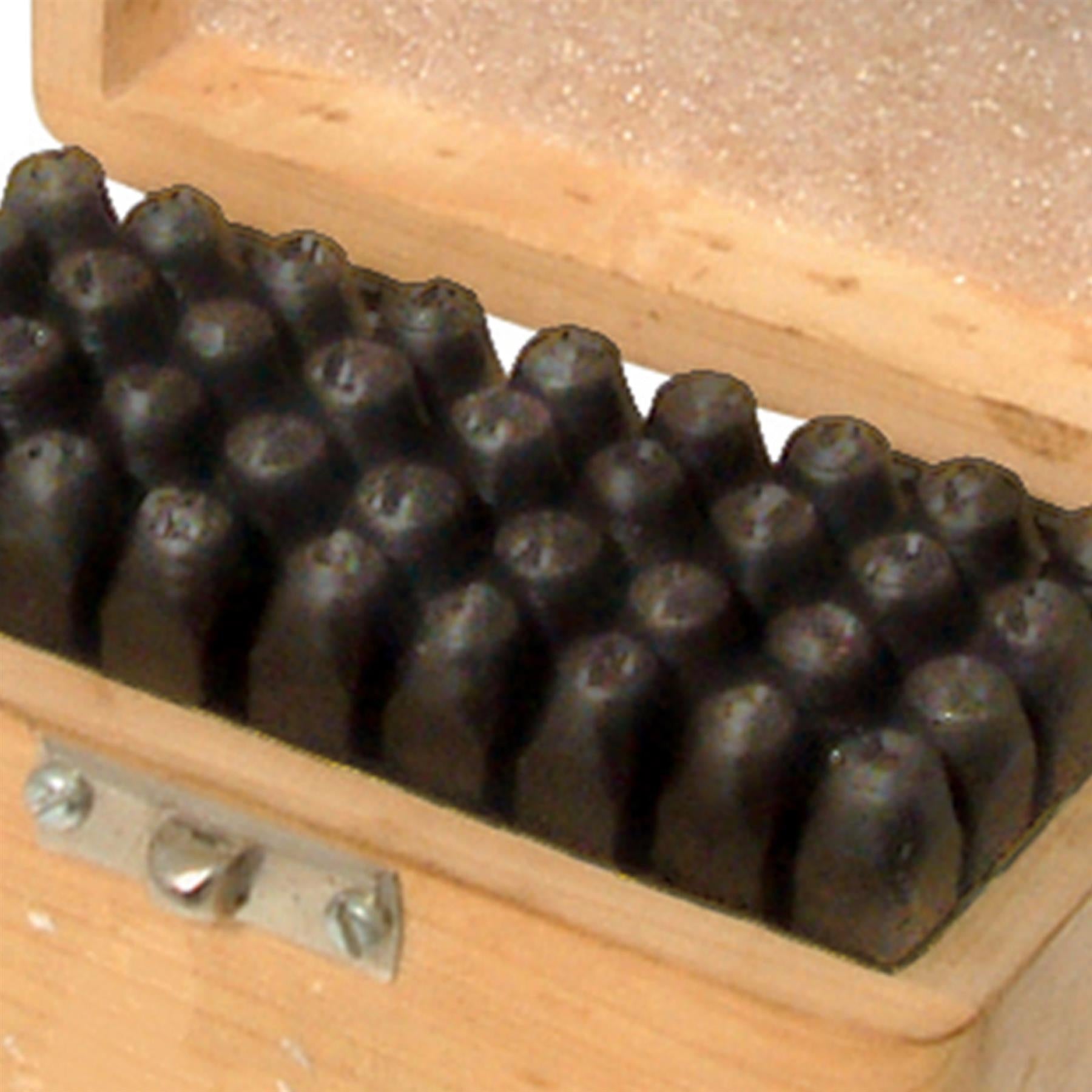 36Pce Letters & Numbers Stamp Set 5mm Upper Case Letters And Numbers Stamp Set