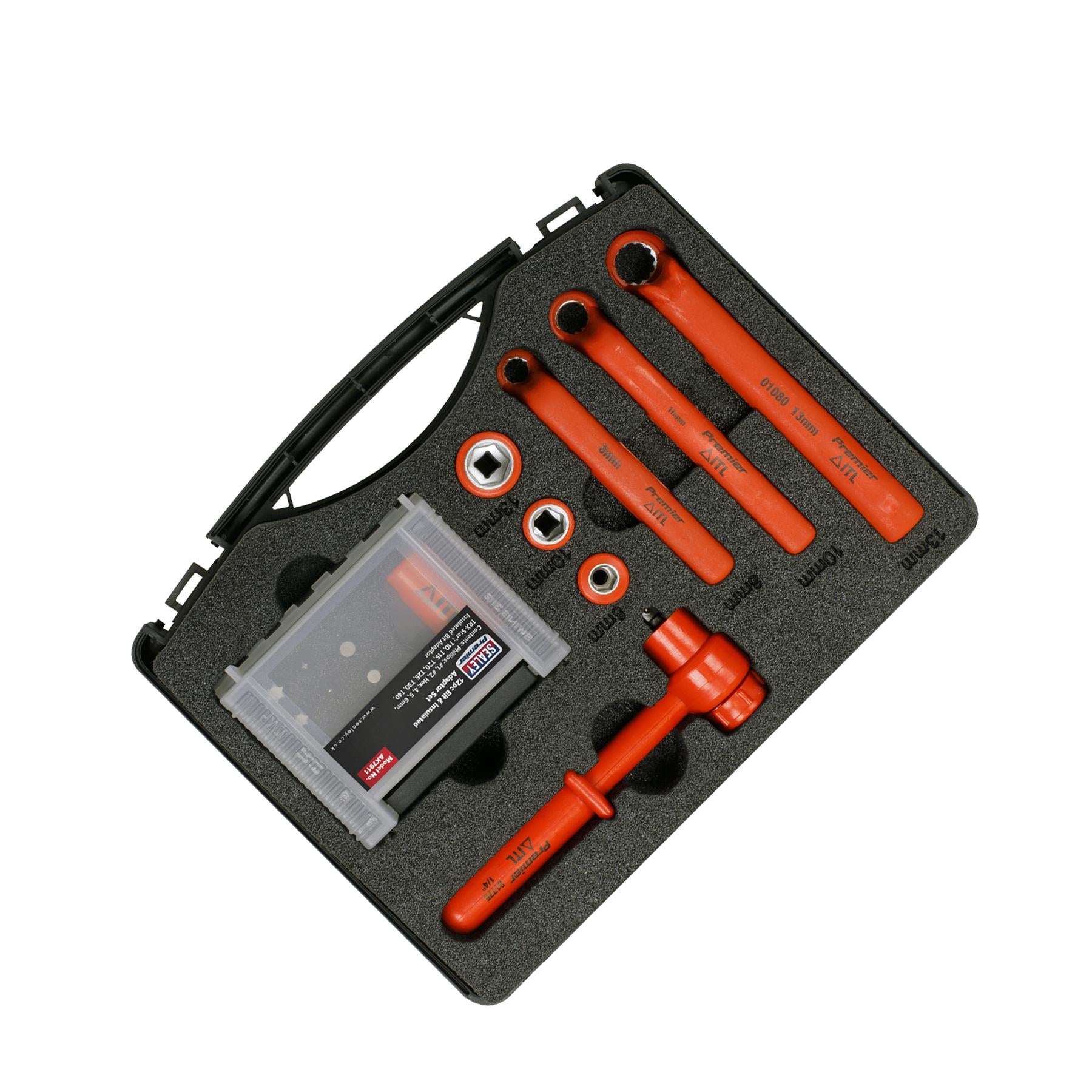 Sealey Hybrid & Electric Vehicle Battery Tool Kit 19pc Chrome Vanadium Steel Sockets
