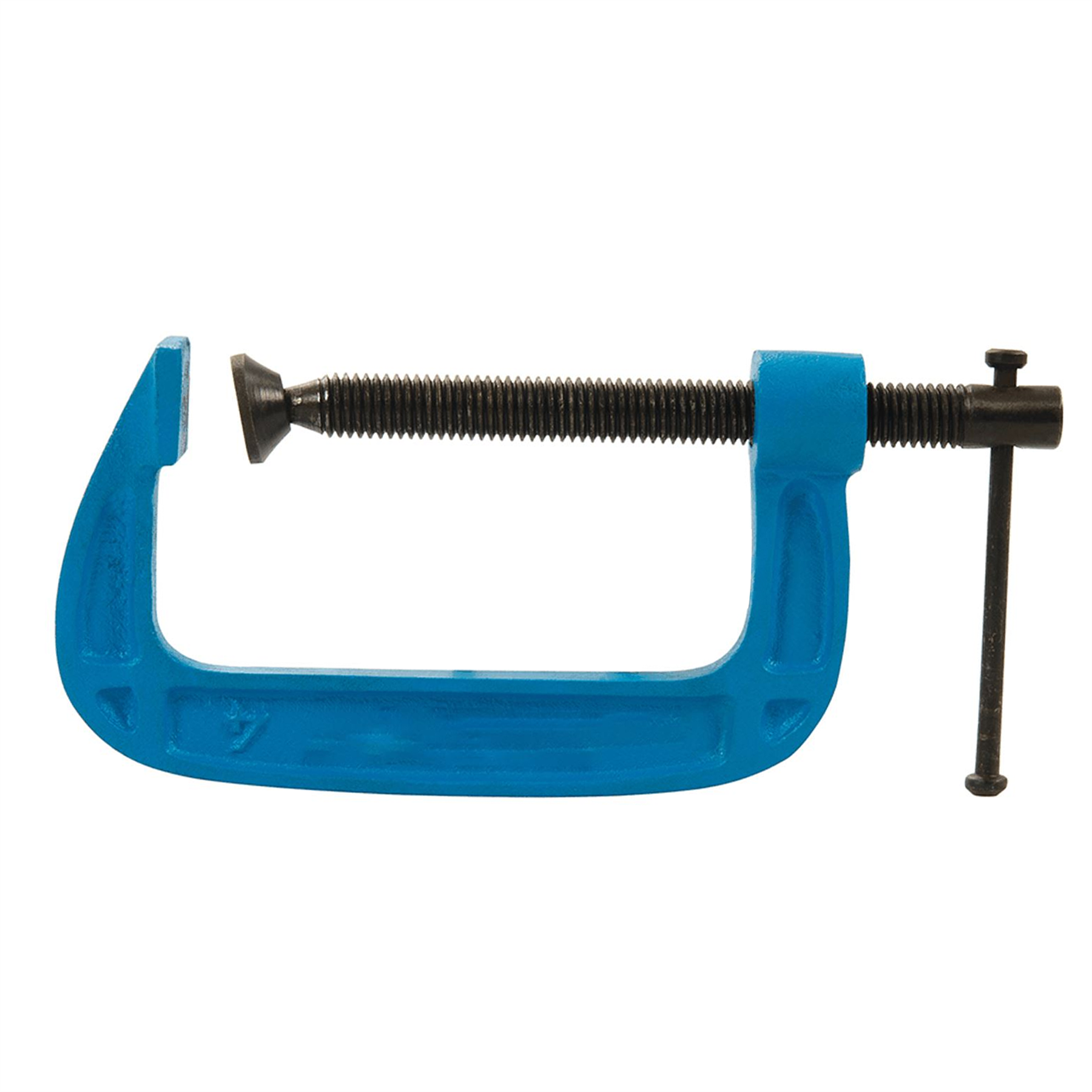 Light Duty G Clamp Cast Iron Frame With Black Phosphate Thread Coating 100mm