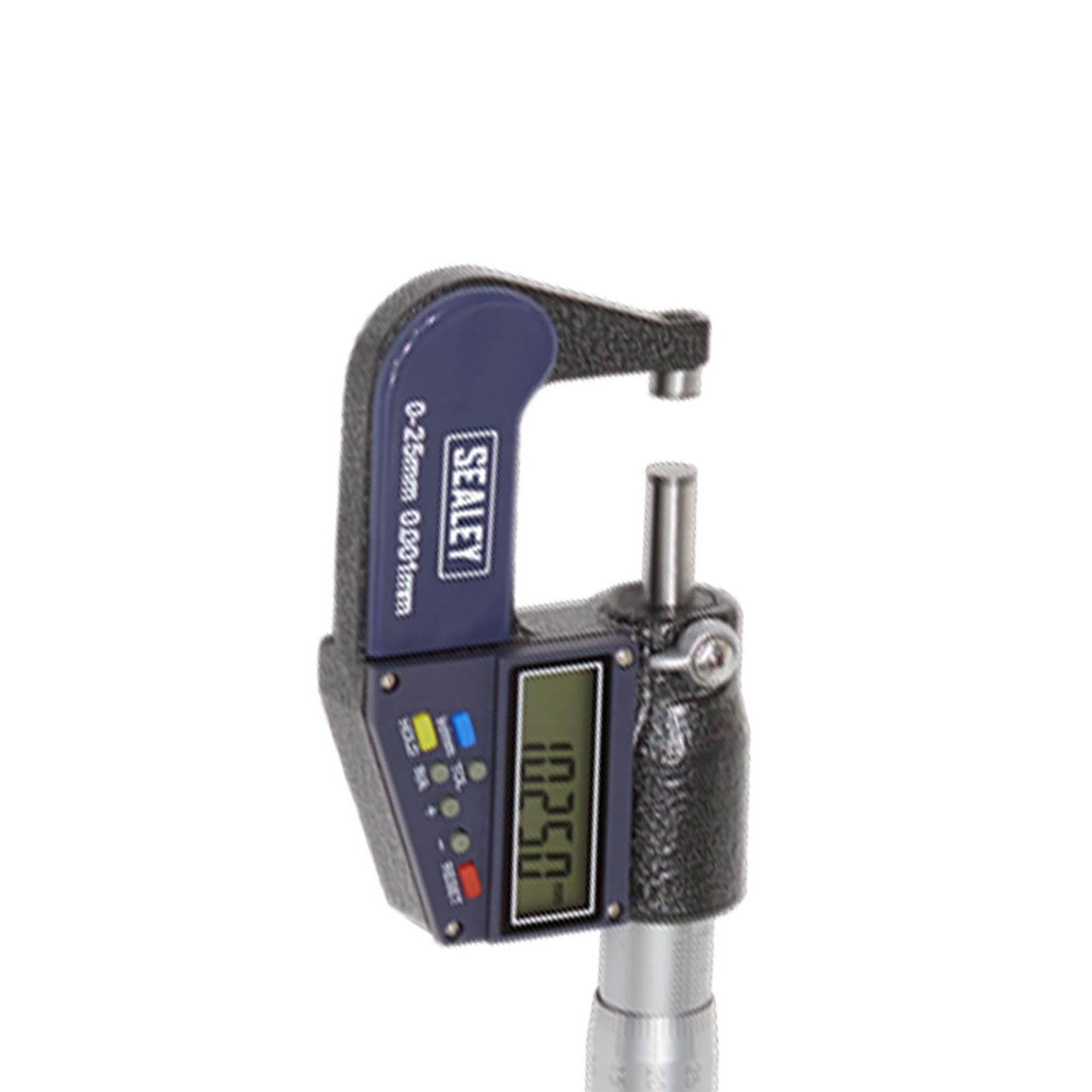 Sealey Digital External Micrometer 0-25mm(0-1")