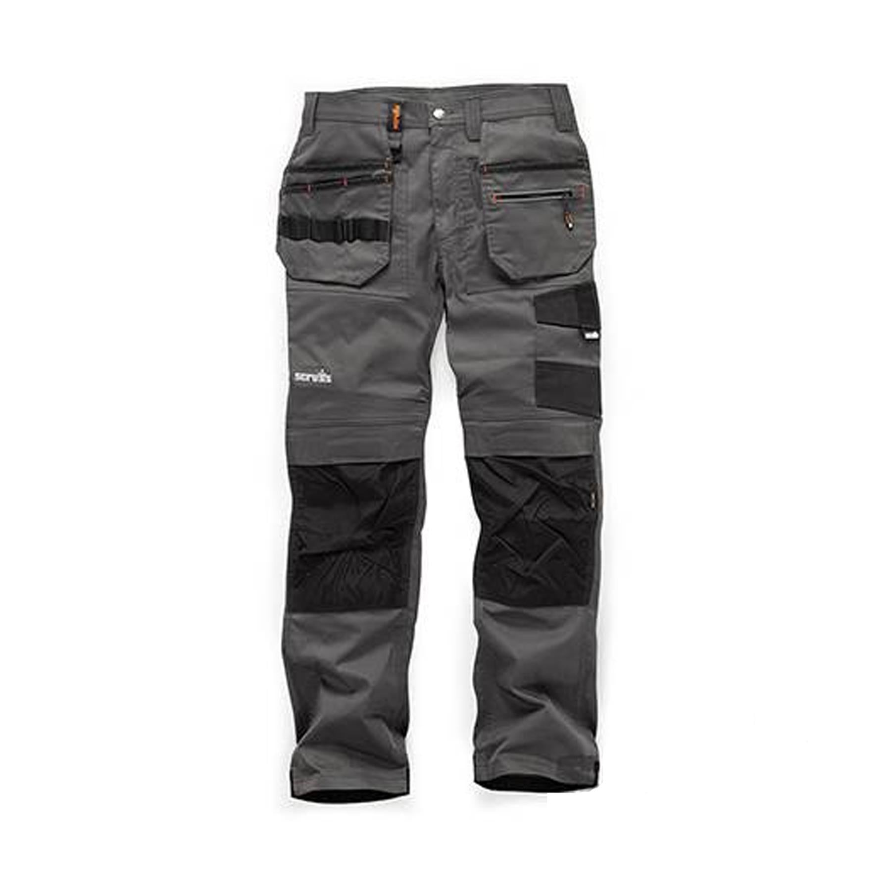 Scruffs WORKER Flex Trousers Graphite Trade Hardwearing 32R