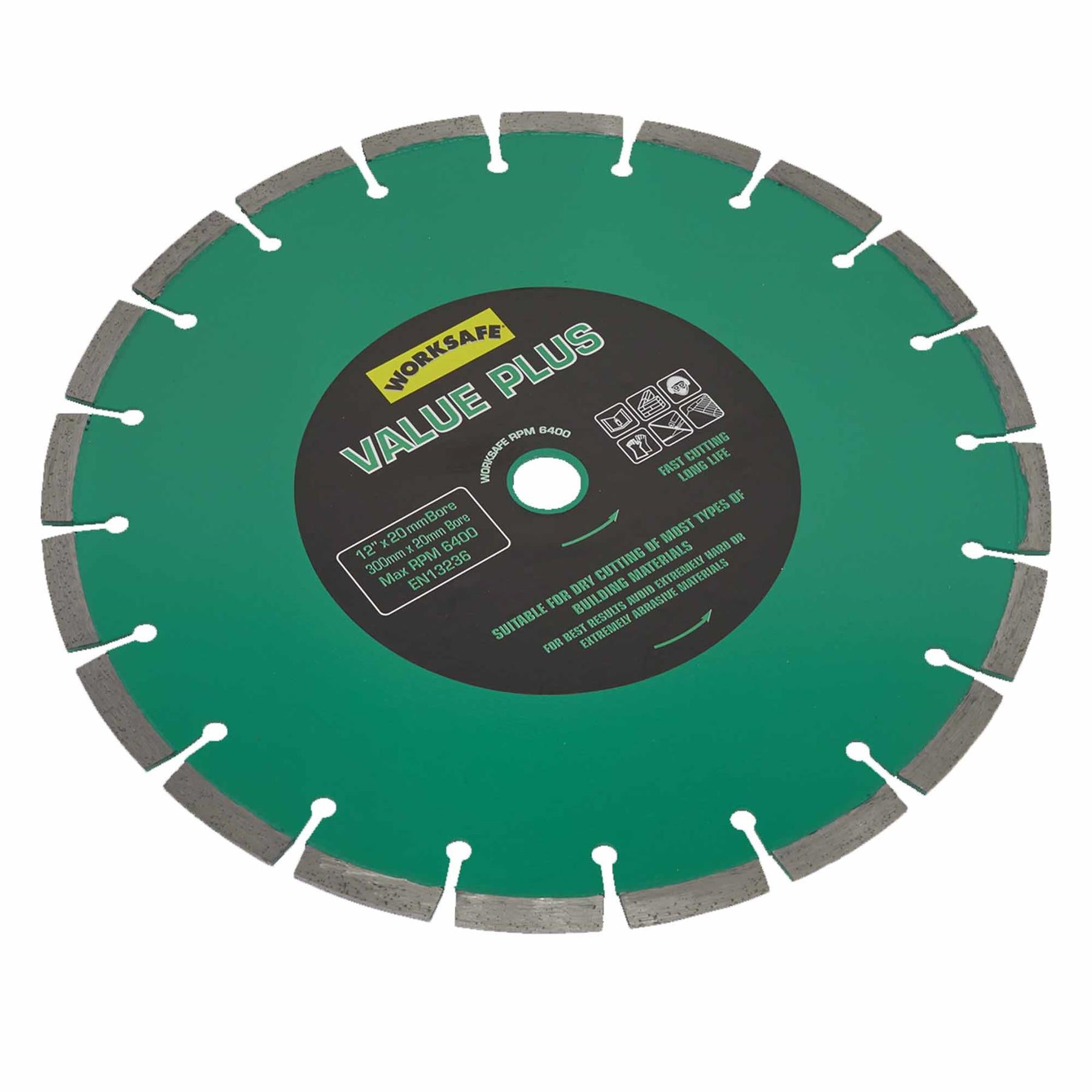 Sealey Value Plus Diamond Blade 300 x 20mm - WDVP300/20