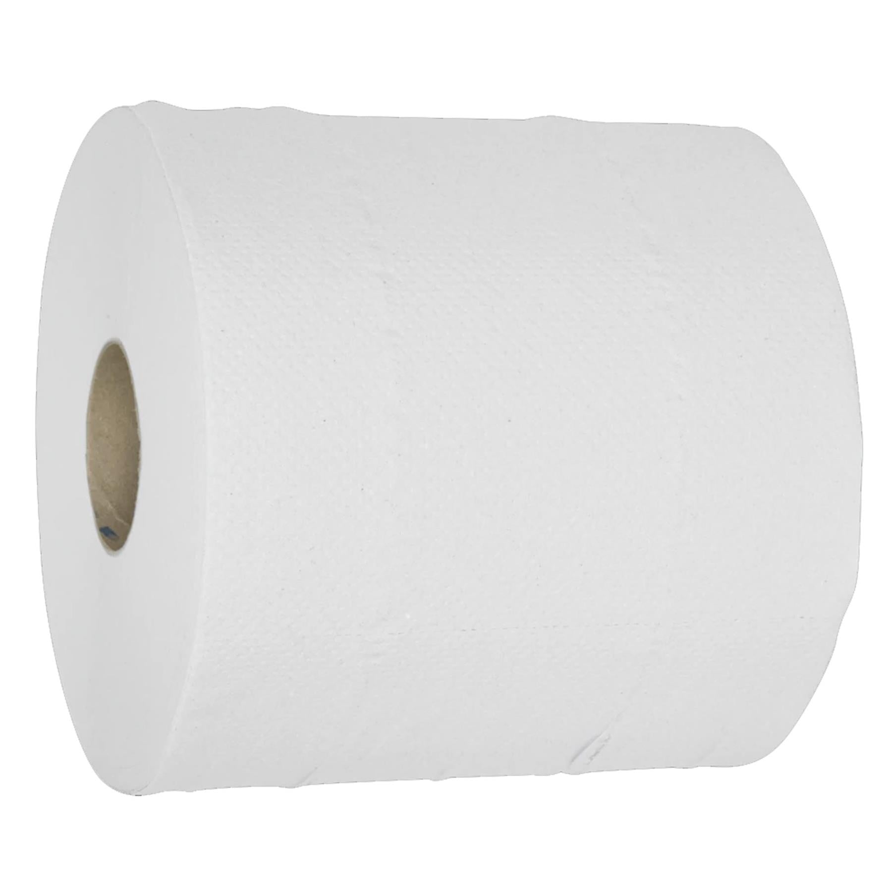 Paper Roll White 2-Ply Embossed 150m Pack of 6.Sealey