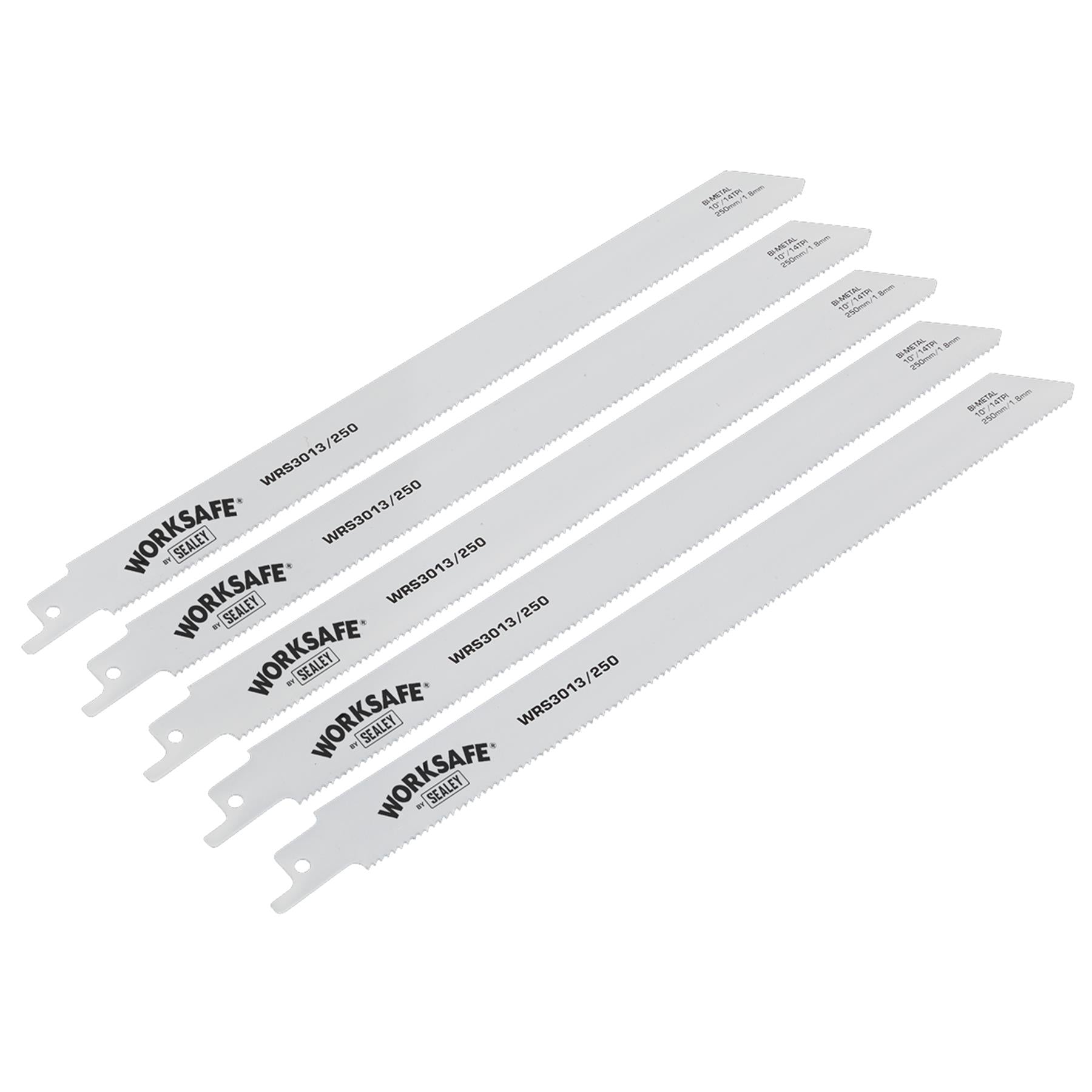 Sealey Reciprocating Saw Blade 250mm 14tpi - Pack of 5