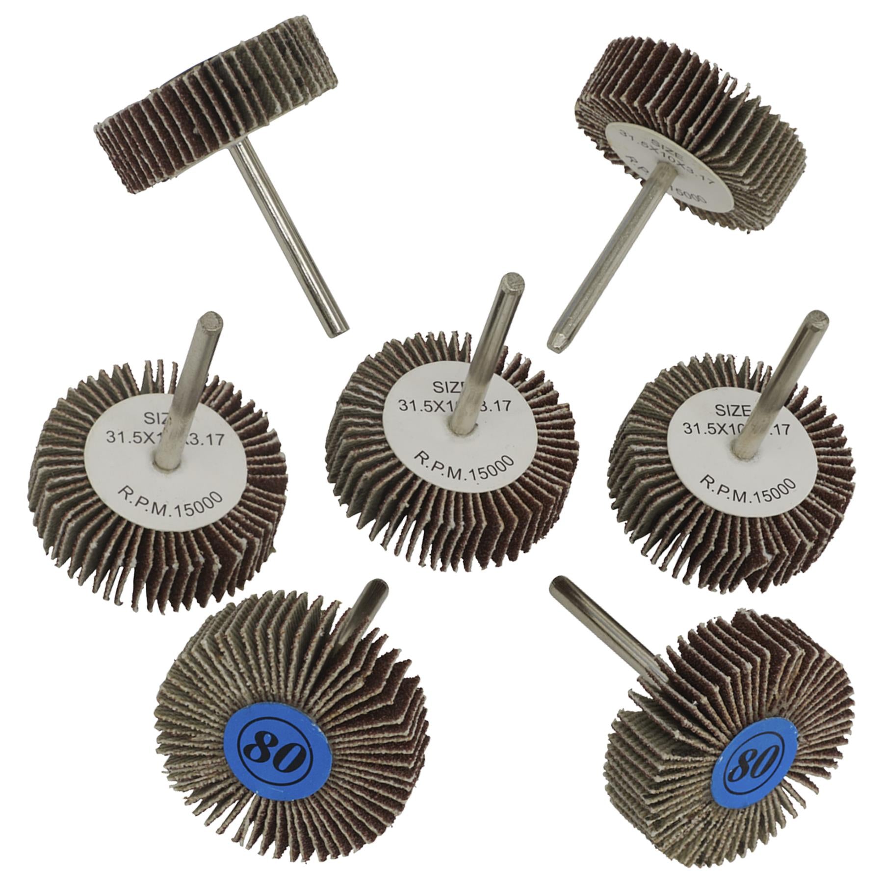 Sealey Rotary Tool Flap Wheel Set 30mm 7pc