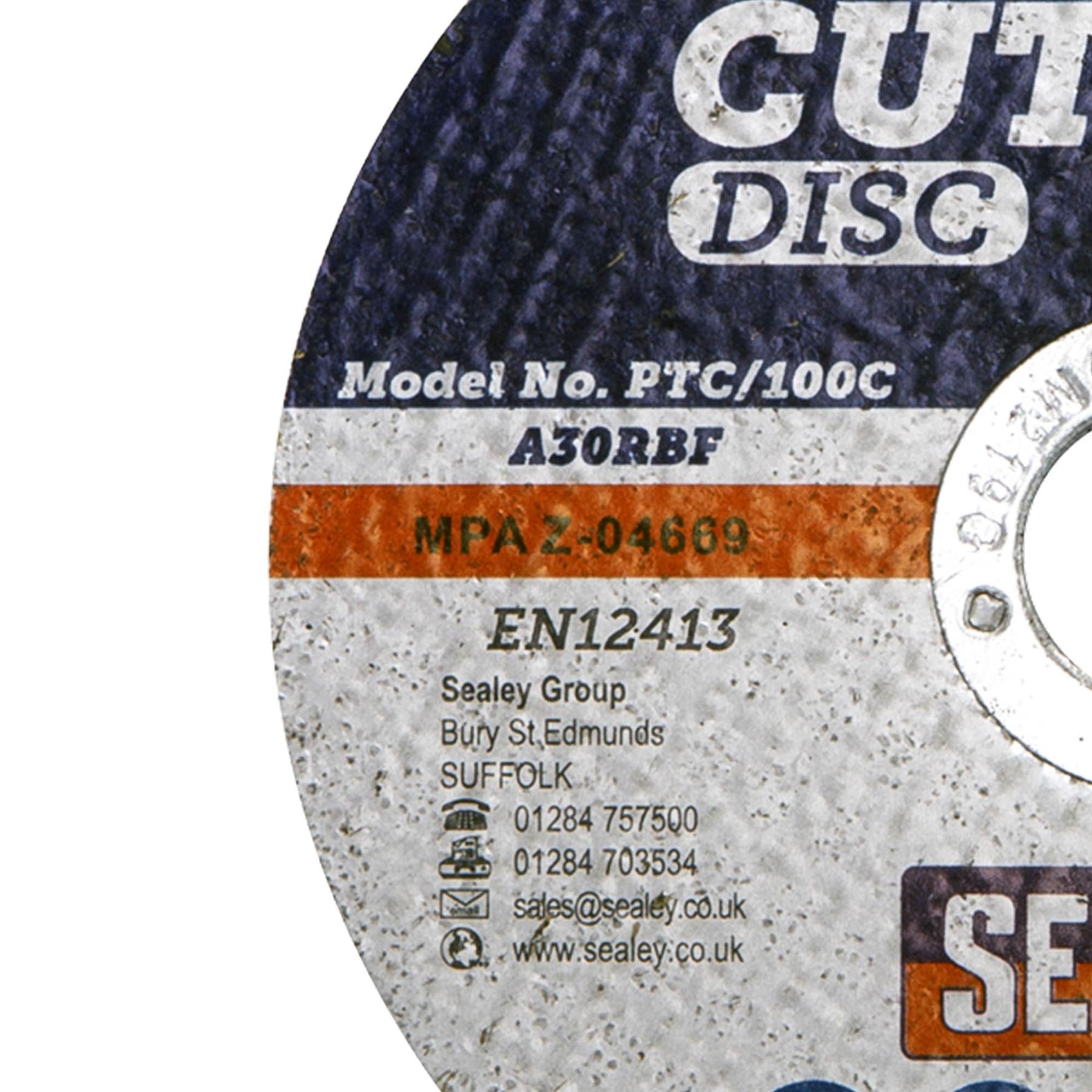 Sealey Cutting Disc �100 x 3mm 16mm Bore