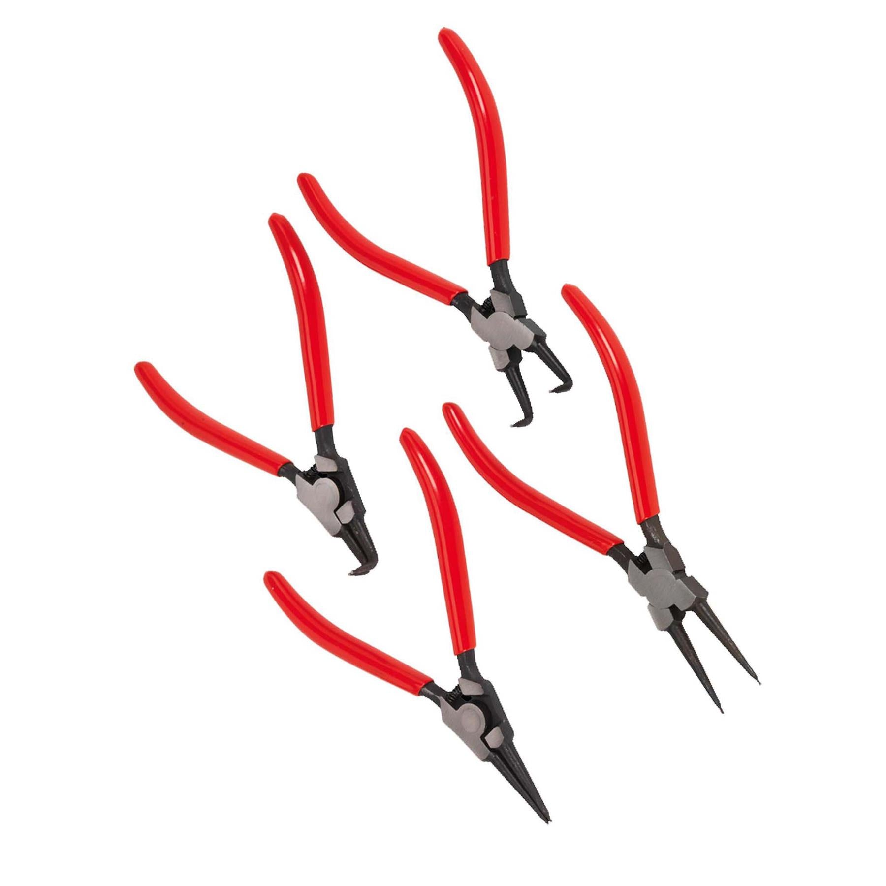 Sealey Circlip Pliers Set 4pc 180mm