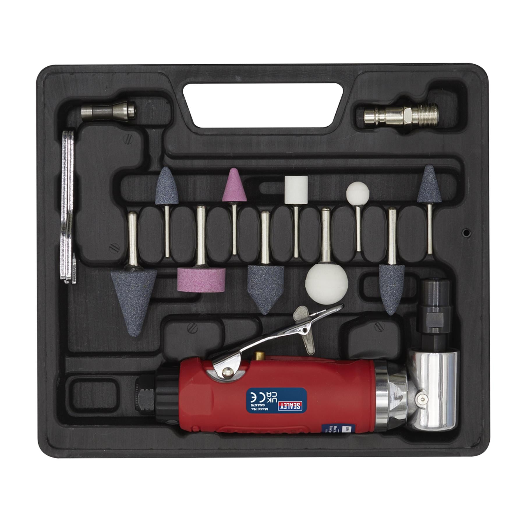 Sealey Air Die Grinder 90 Angle Kit 15pc