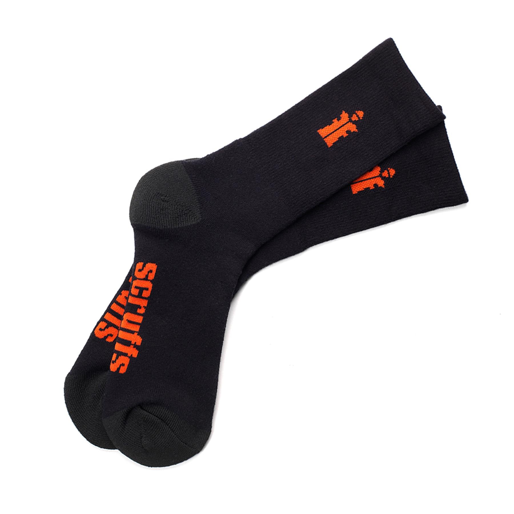 Scruffs Worker Socks Black 3pk Size 3 - 6.5 / 36 - 40