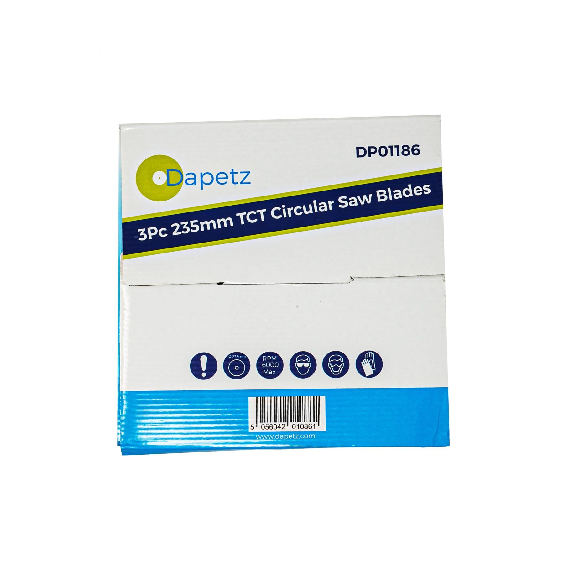 3 Piece TCT Circular Saw Blade Set 235 x 30 - 25, 16mm Rings