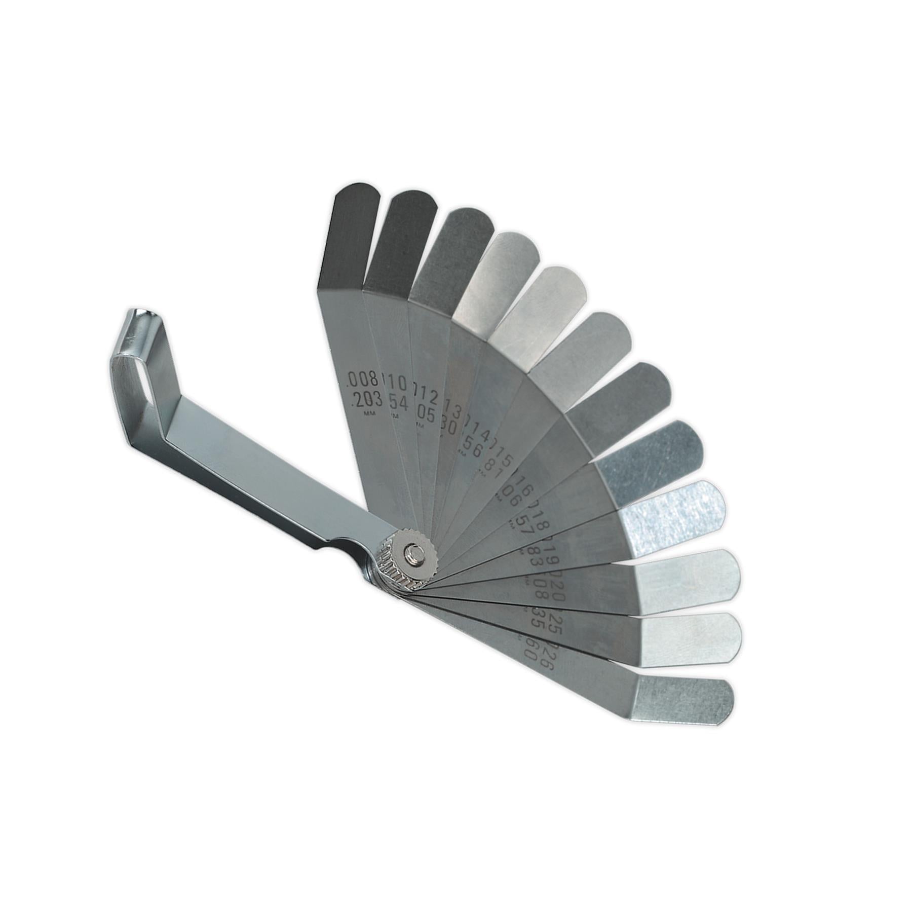 Sealey Feeler Gauge 12 Blade Offset - Dual Marked