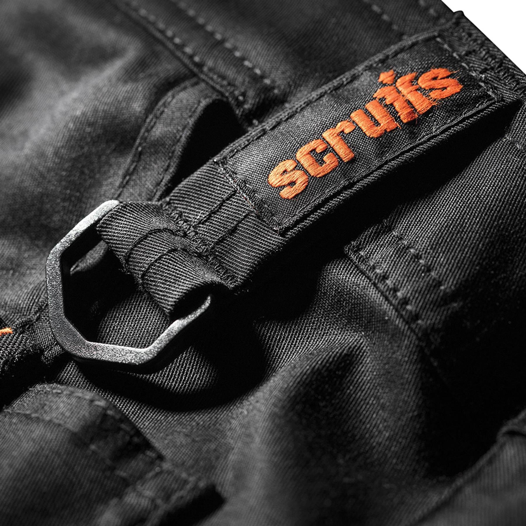 Scruffs Pro Trade Flex Plus Slim Fit Work Trousers 36" L Black Men's
