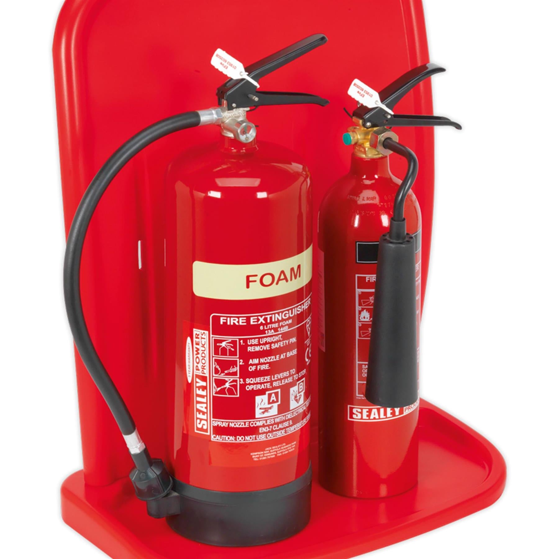 Sealey Fire Extinguisher Stand - Double
