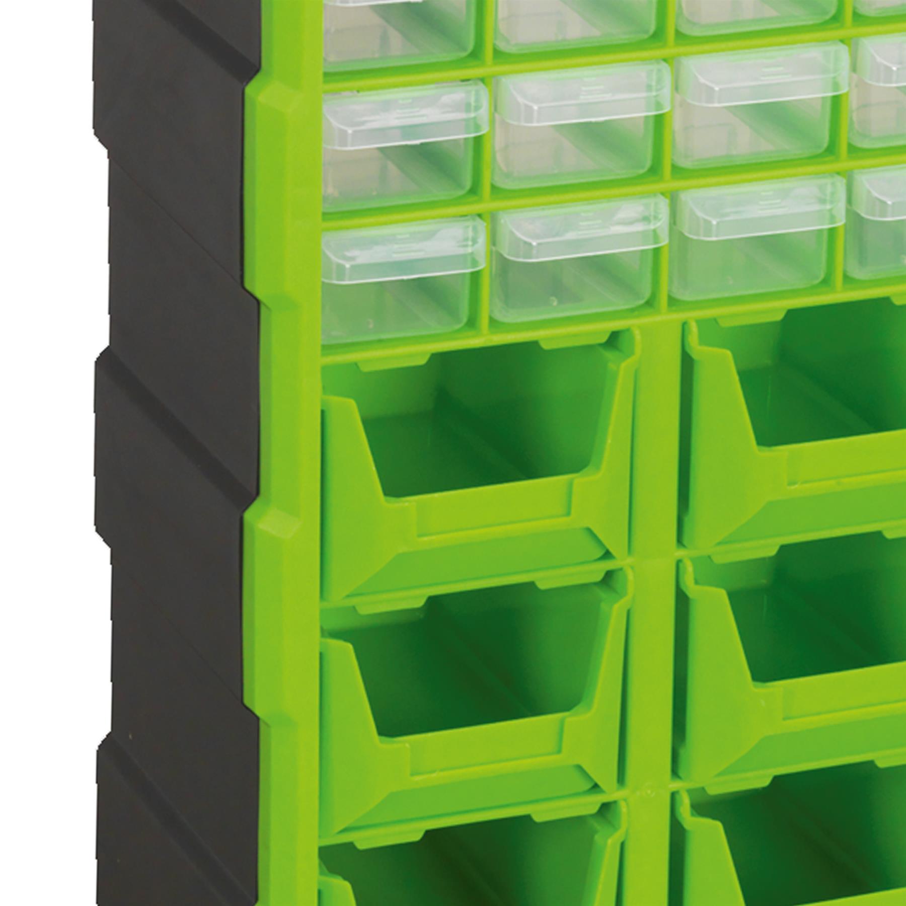 Sealey Cabinet Box 39 Drawer - Hi-Vis Green/Black