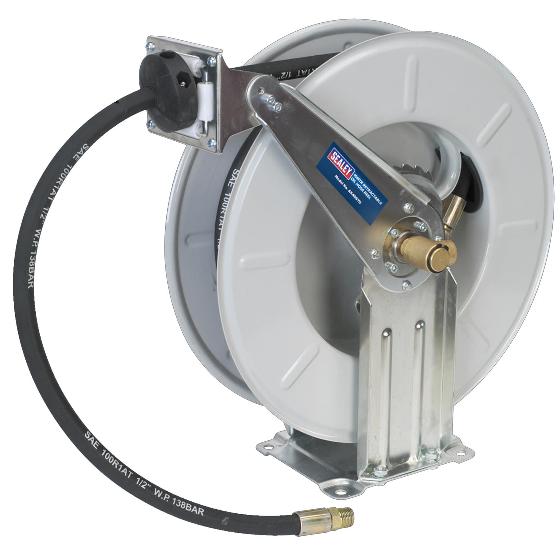 Sealey Oil Hose Reel Retractable 10m