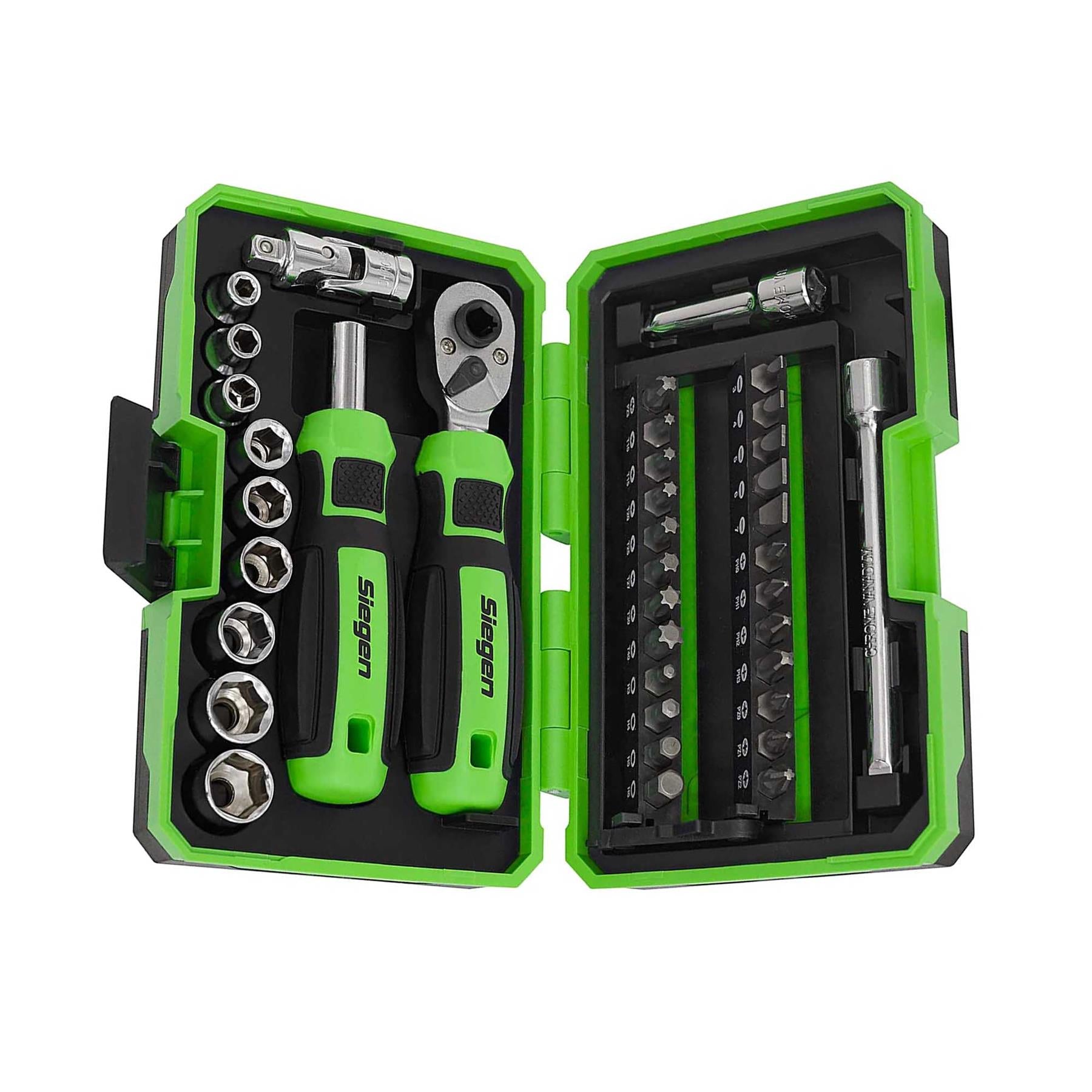 Sealey Socket & Bit Set 38pc 1/4"Sq Drive