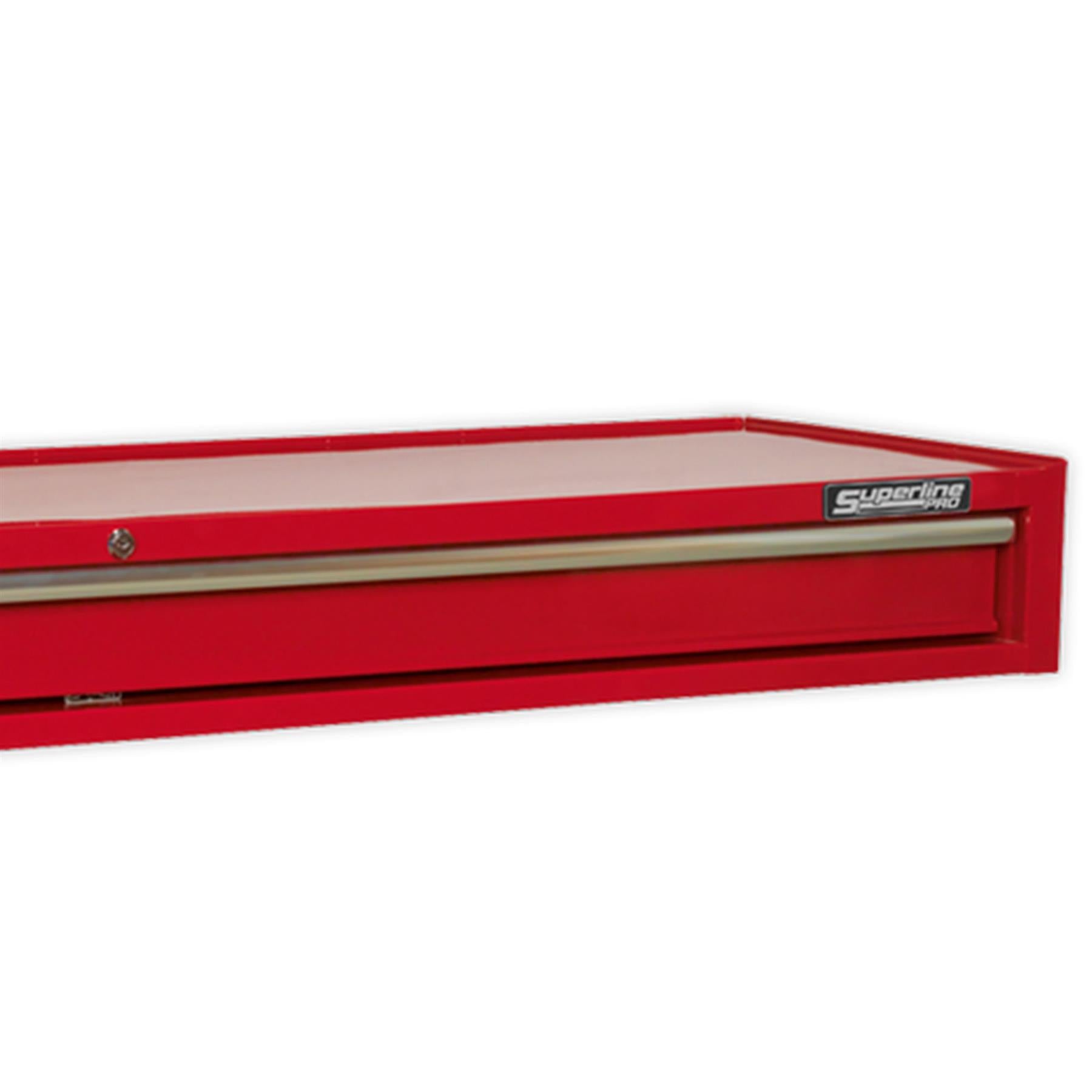 Sealey Mid-Box 1 Drawer with Ball Bearing Slides Heavy-Duty - Red