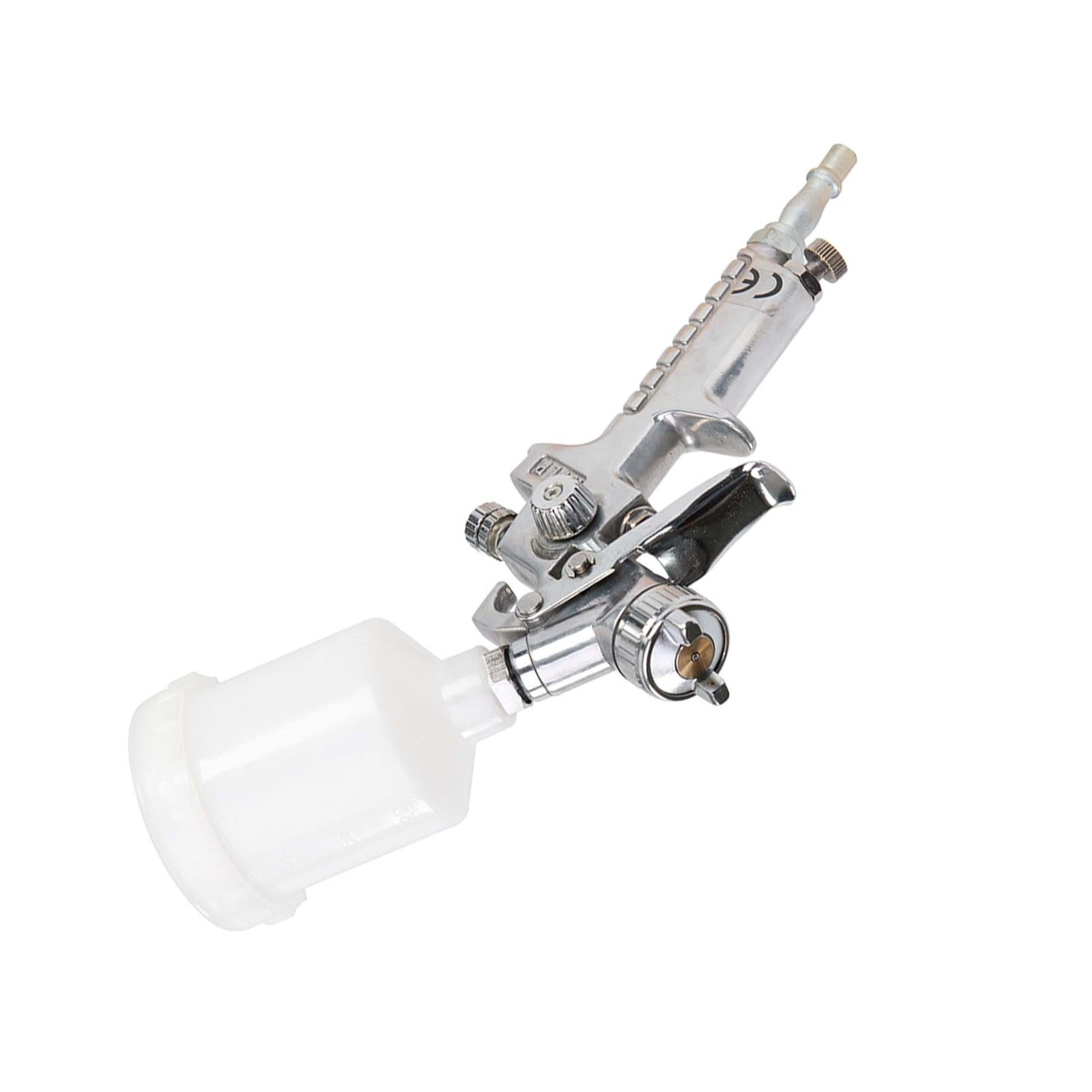 Gravity Feed Hvlp Spray Gun 100ml High Atomisation With Low Nozzle Air Pressure