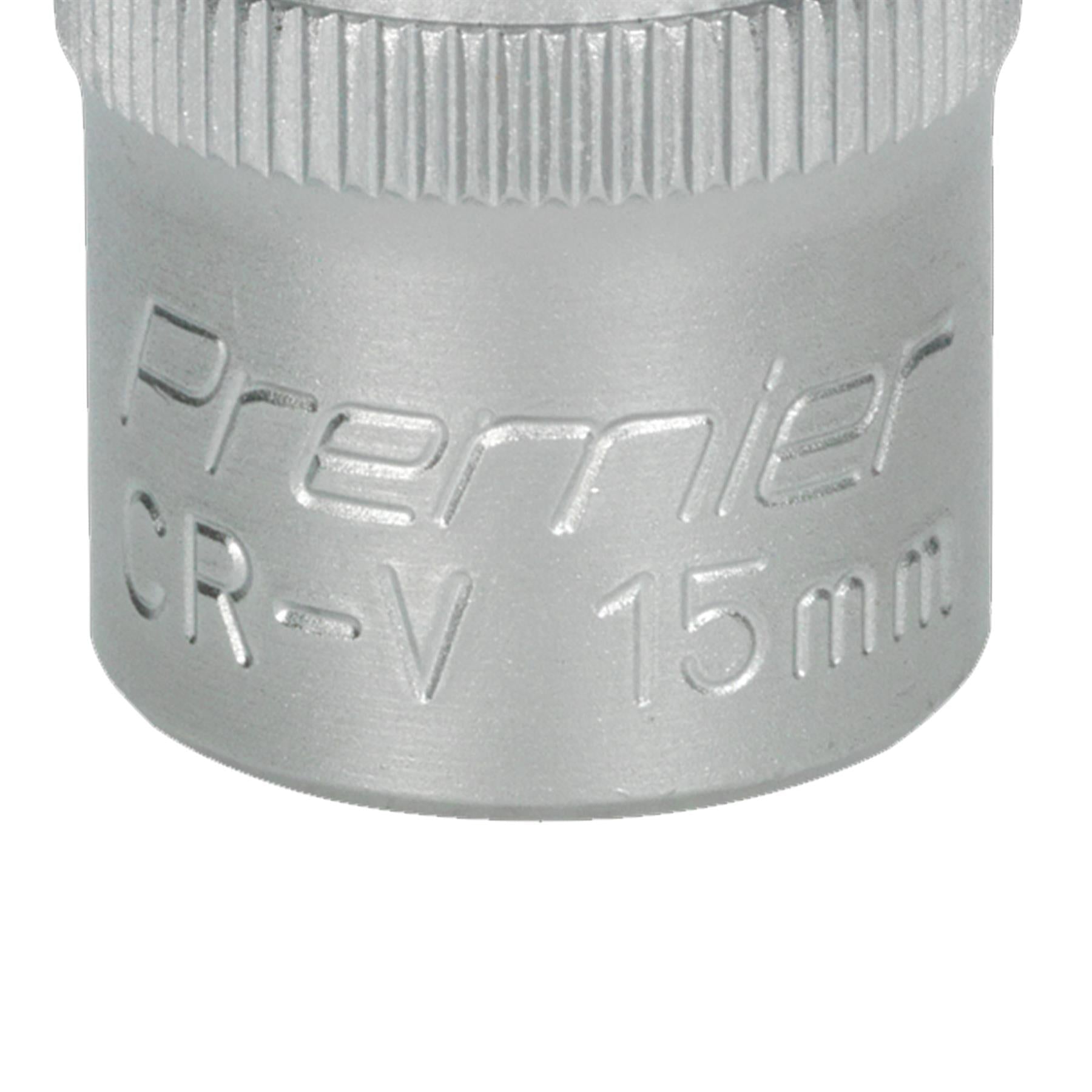 Sealey WallDrive Socket 15mm 1/2"Sq Drive Chrome Vanadium