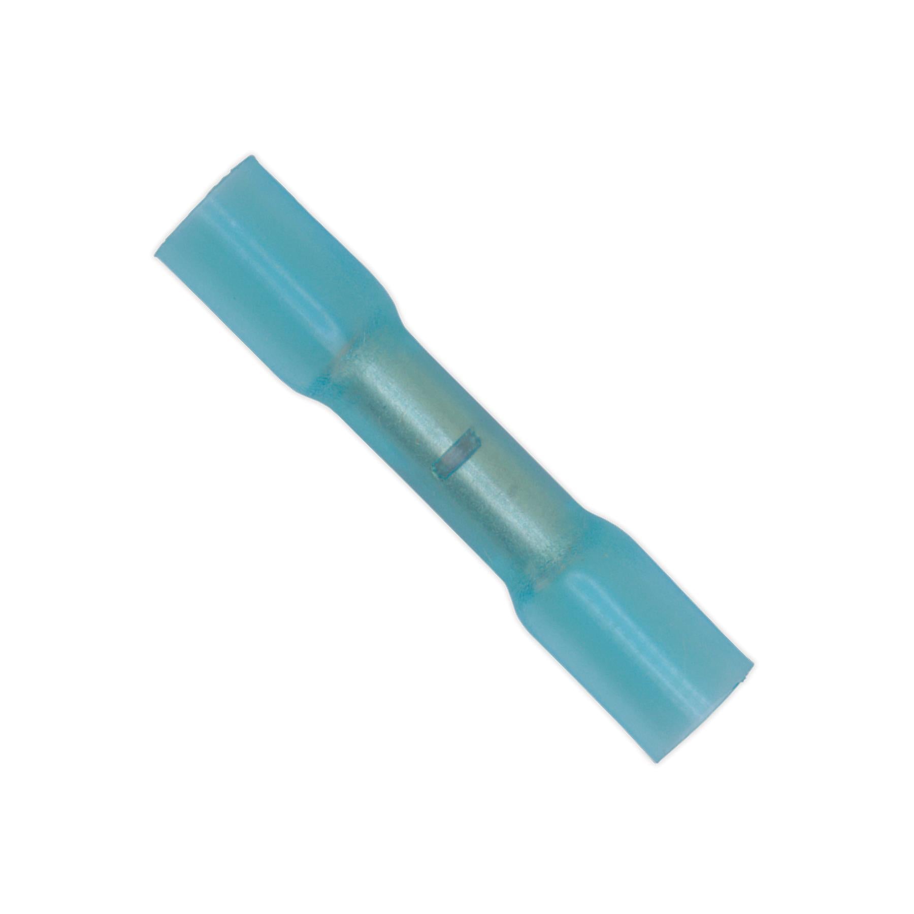 Sealey Heat Shrink Butt Connector Terminal �5.8mm Blue Pack of 50