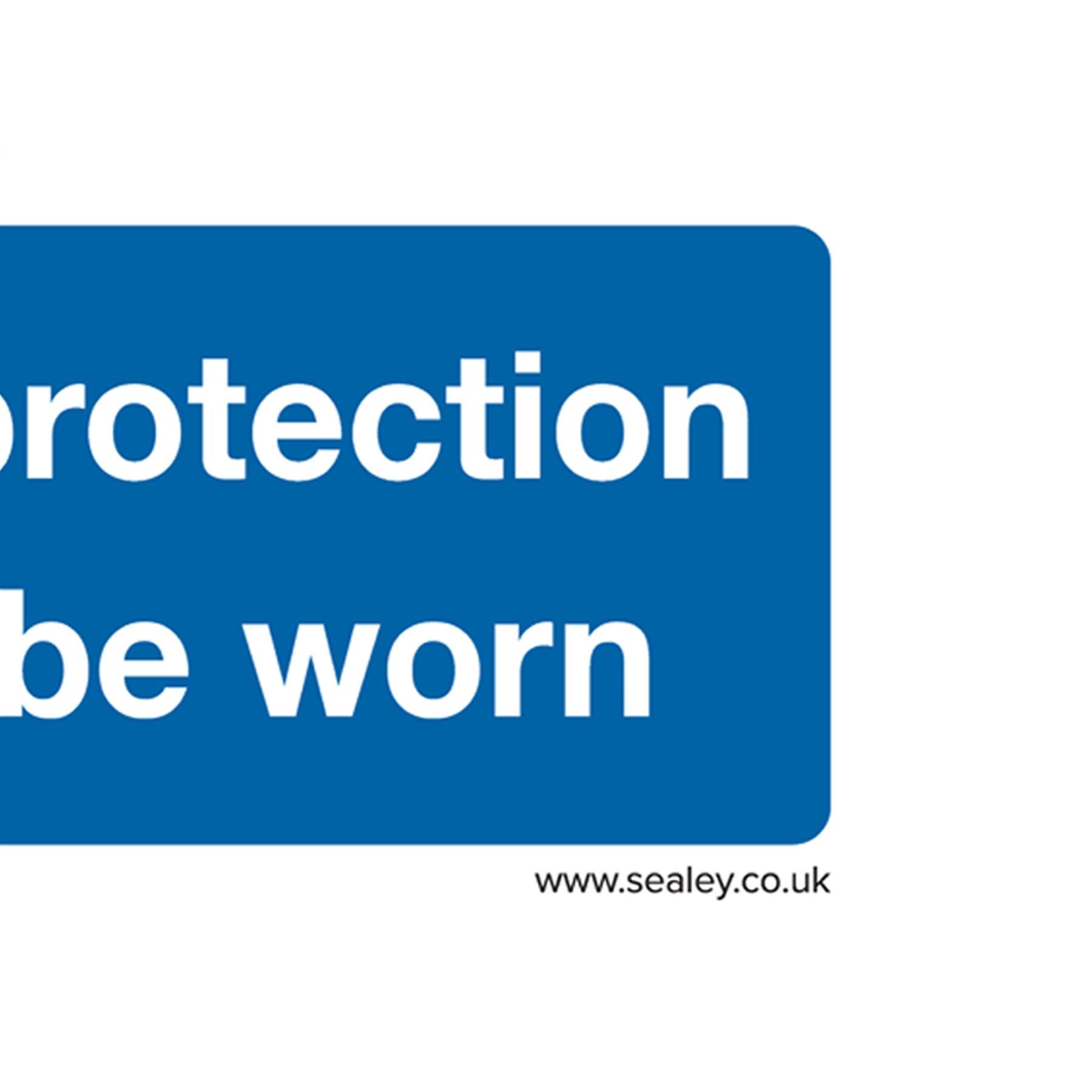 Sealey Safety Sign-Hand Protection Must Be Worn-Plastic-Pack of 10