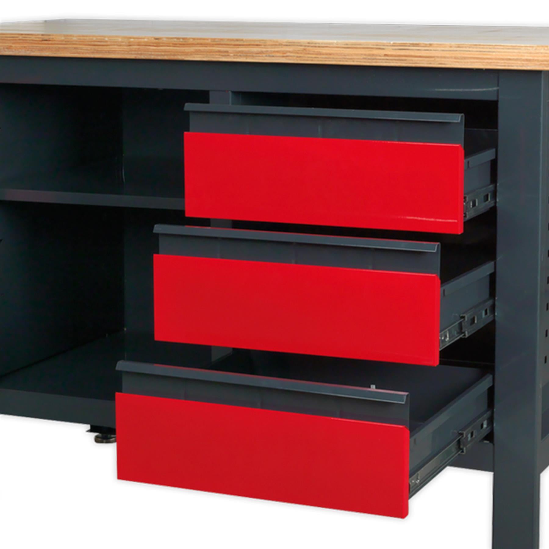 Sealey Workstation with 3 Drawers & Cupboard
