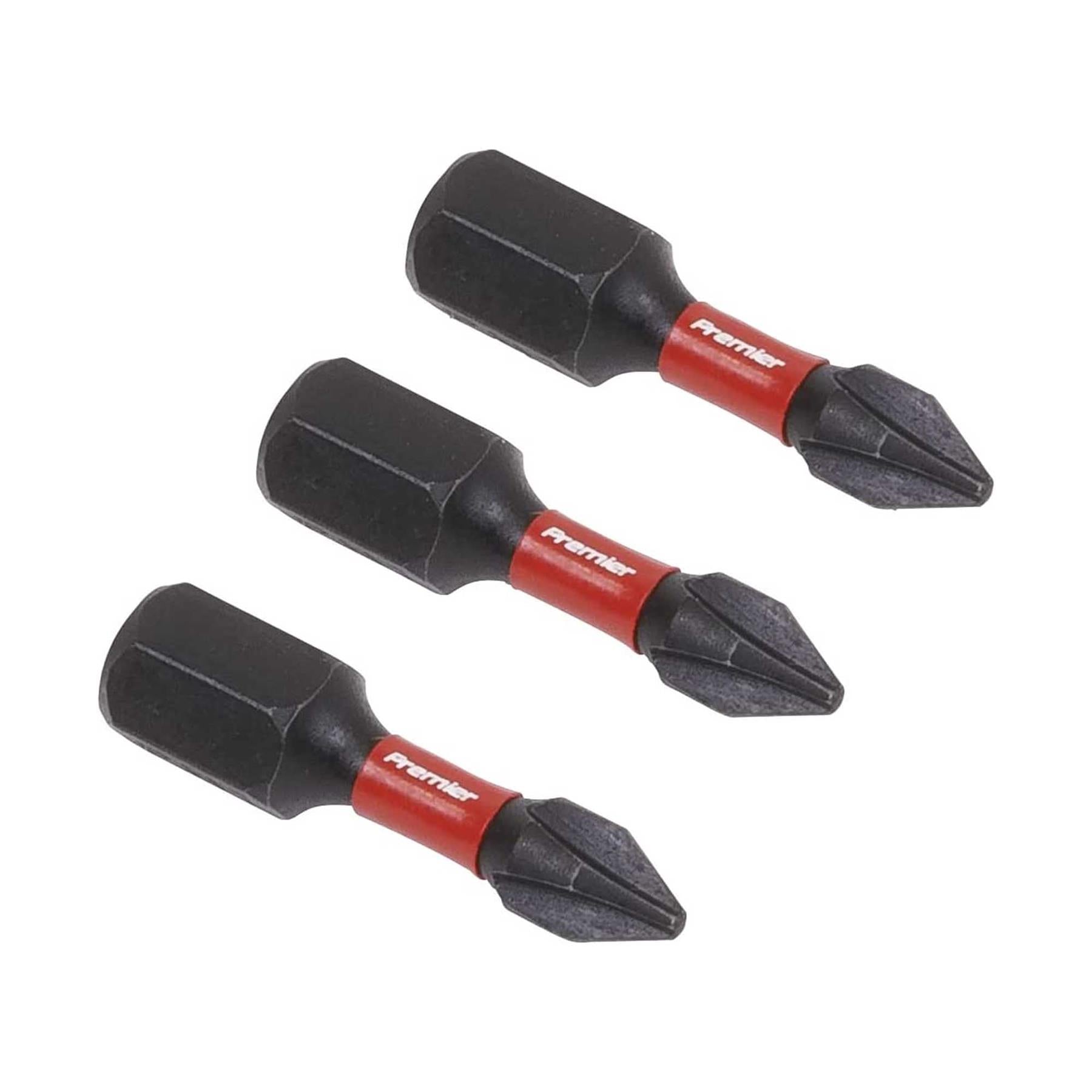Phillips #1 Impact Power Tool Bits 25mm - 3pc