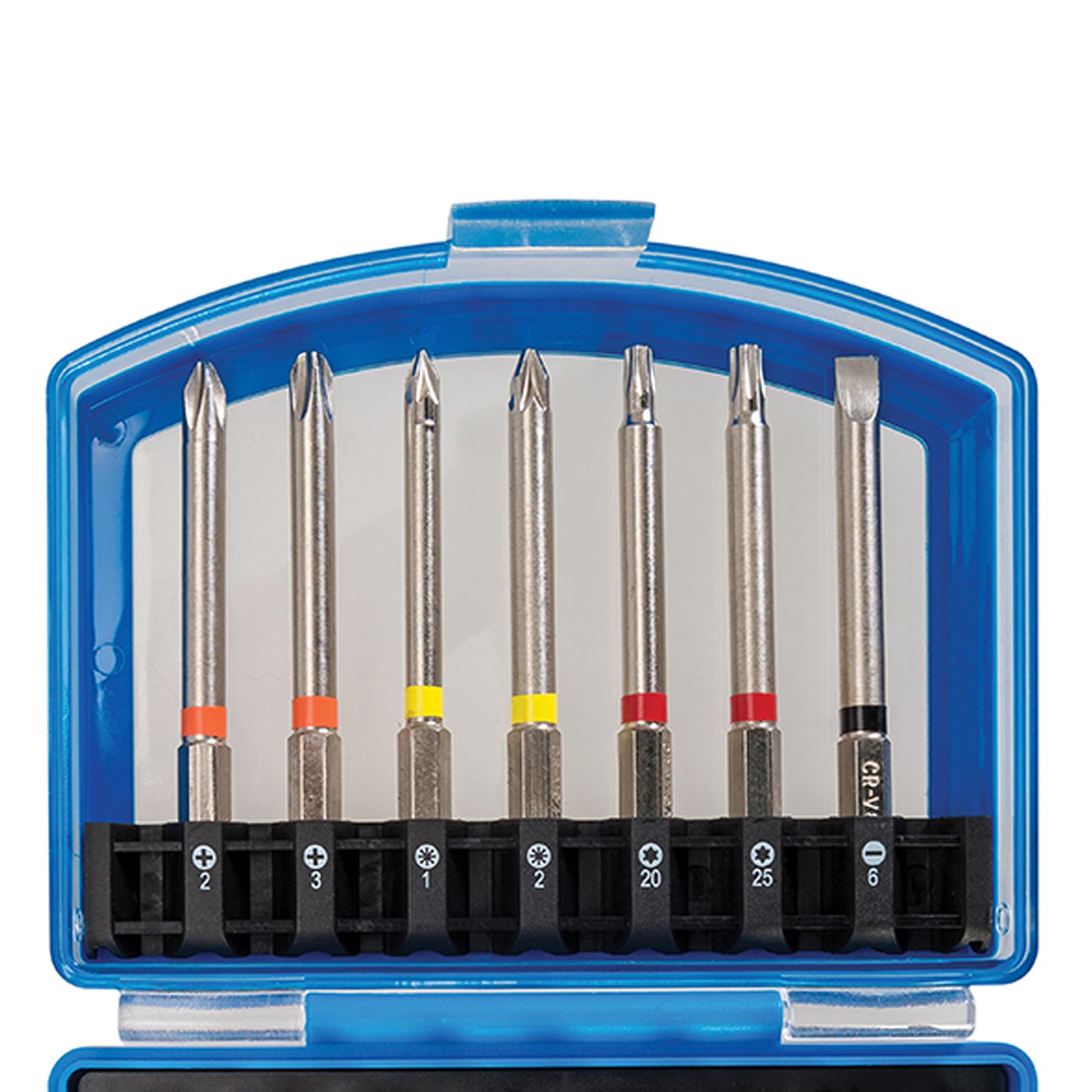 Tools 56 Piece Screwdriver Bit Set For Cordless Drills Chrome Vanadium Steel