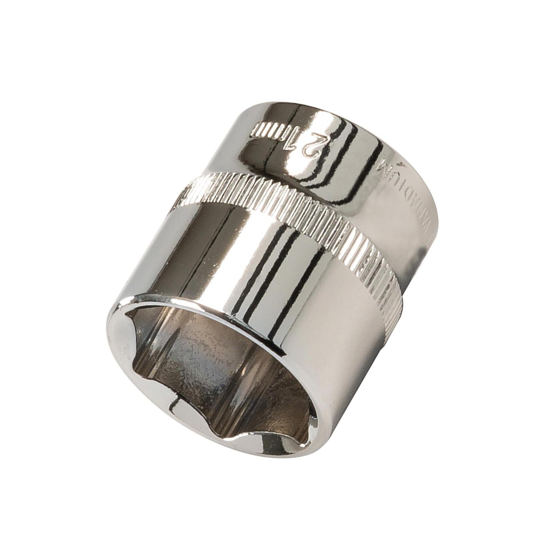 Socket 3/8" Drive Metric Hex Square 21mm Individual Hex Polished Crv Tool