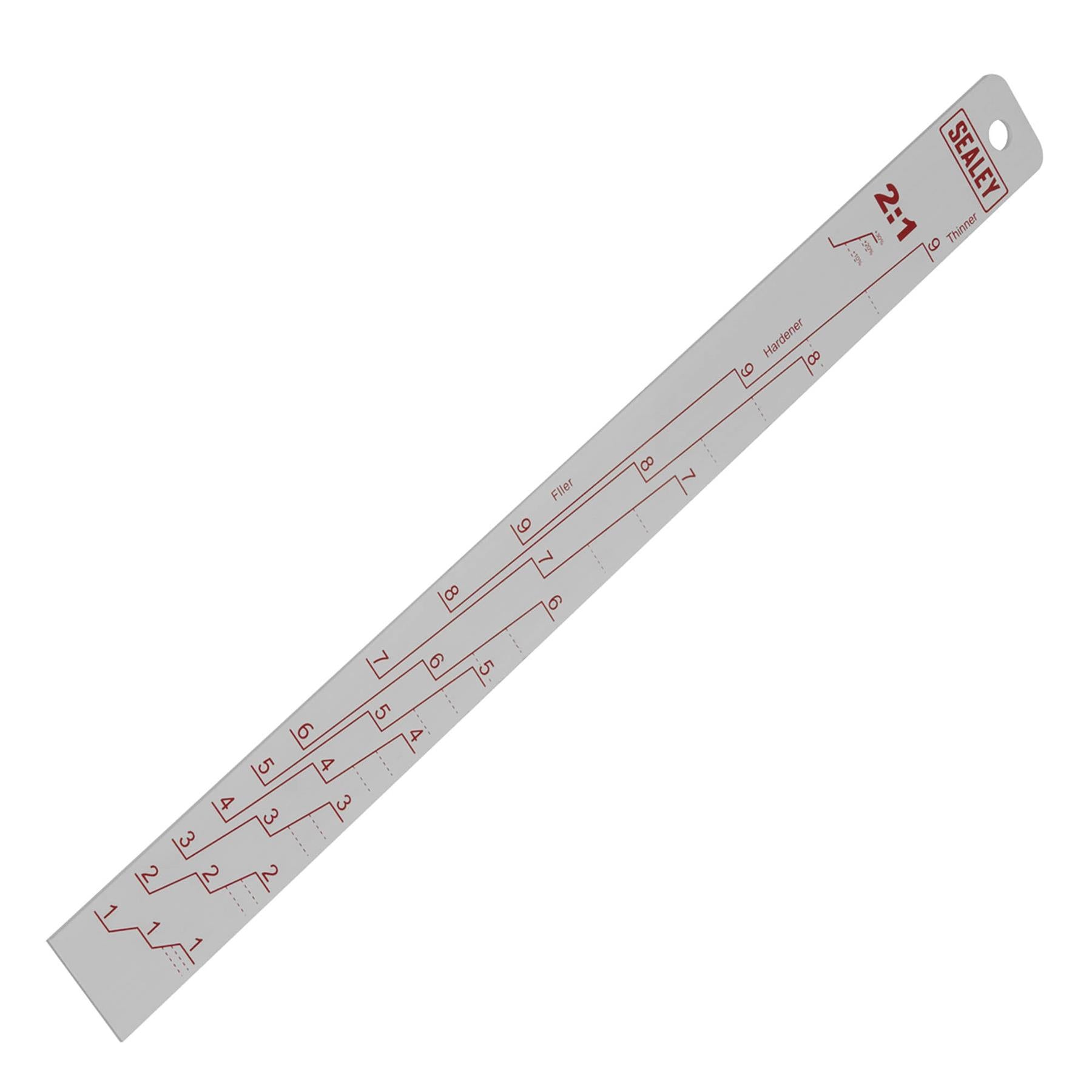 Sealey Aluminium Paint Measuring Stick 2:1/4:1