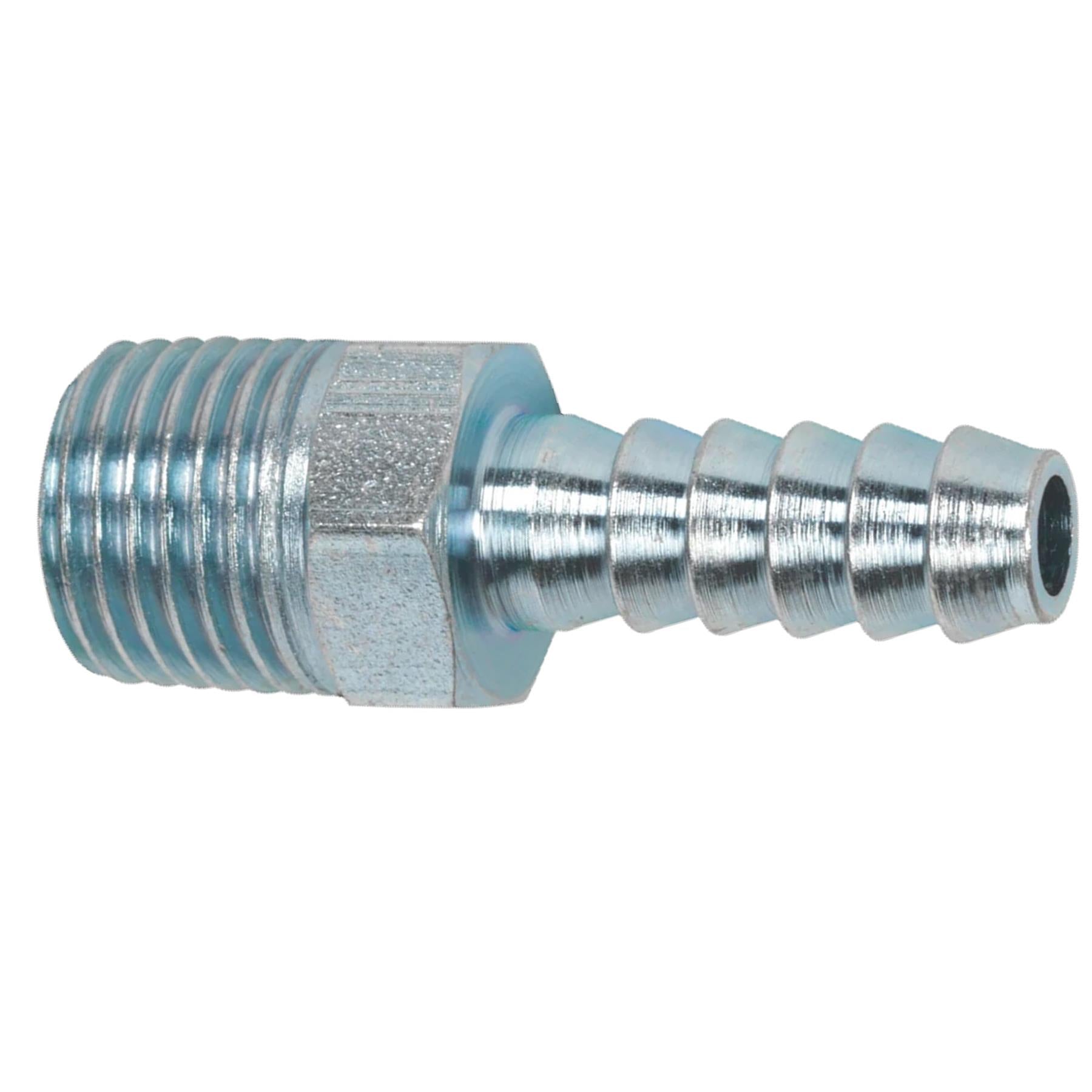 Sealey Screwed Tailpiece Male 1/4"BSPT - 1/4" Hose Pack of 5