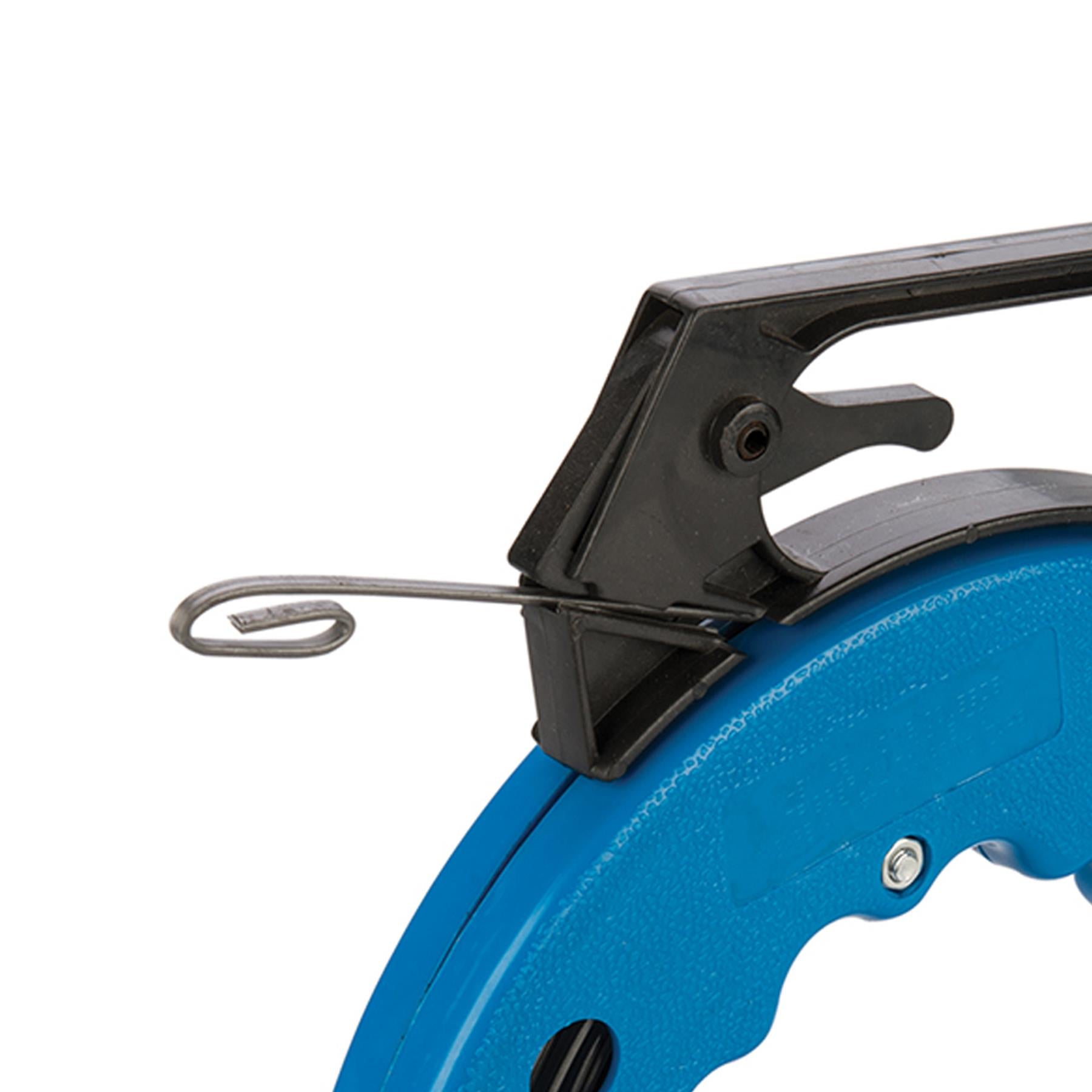 15M Fish Tape Cable Access Electrical Smooth Reeling, Sprung-Steel Fish Tape