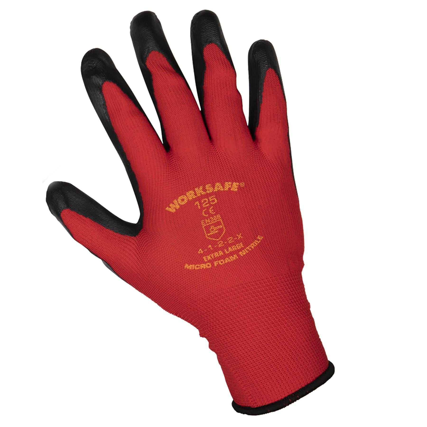 Sealey Flexi Grip Nitrile Palm Gloves (X-Large) - Pack of 6 Pairs