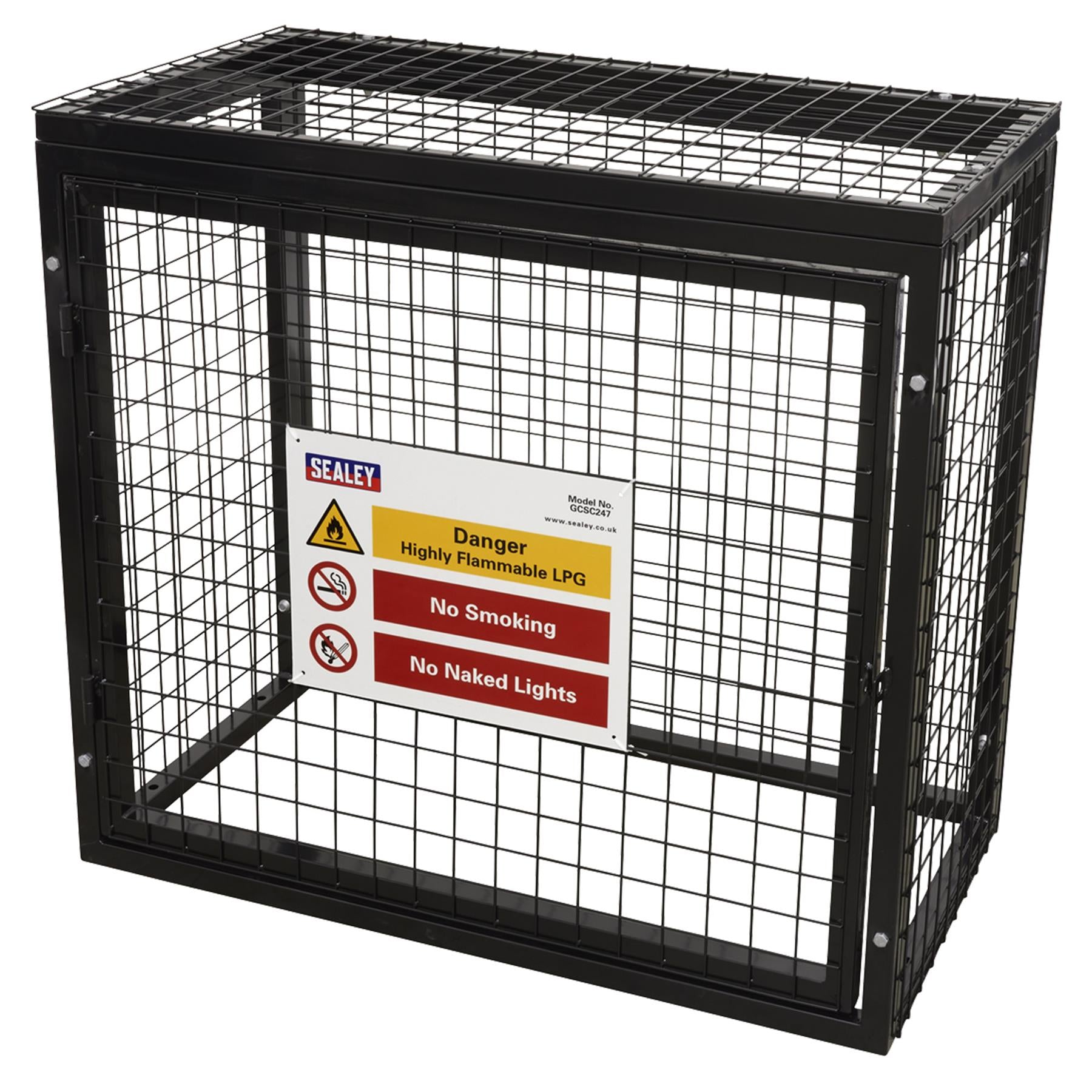 Sealey Safety Cage - 2 x 47kg Gas Cylinders