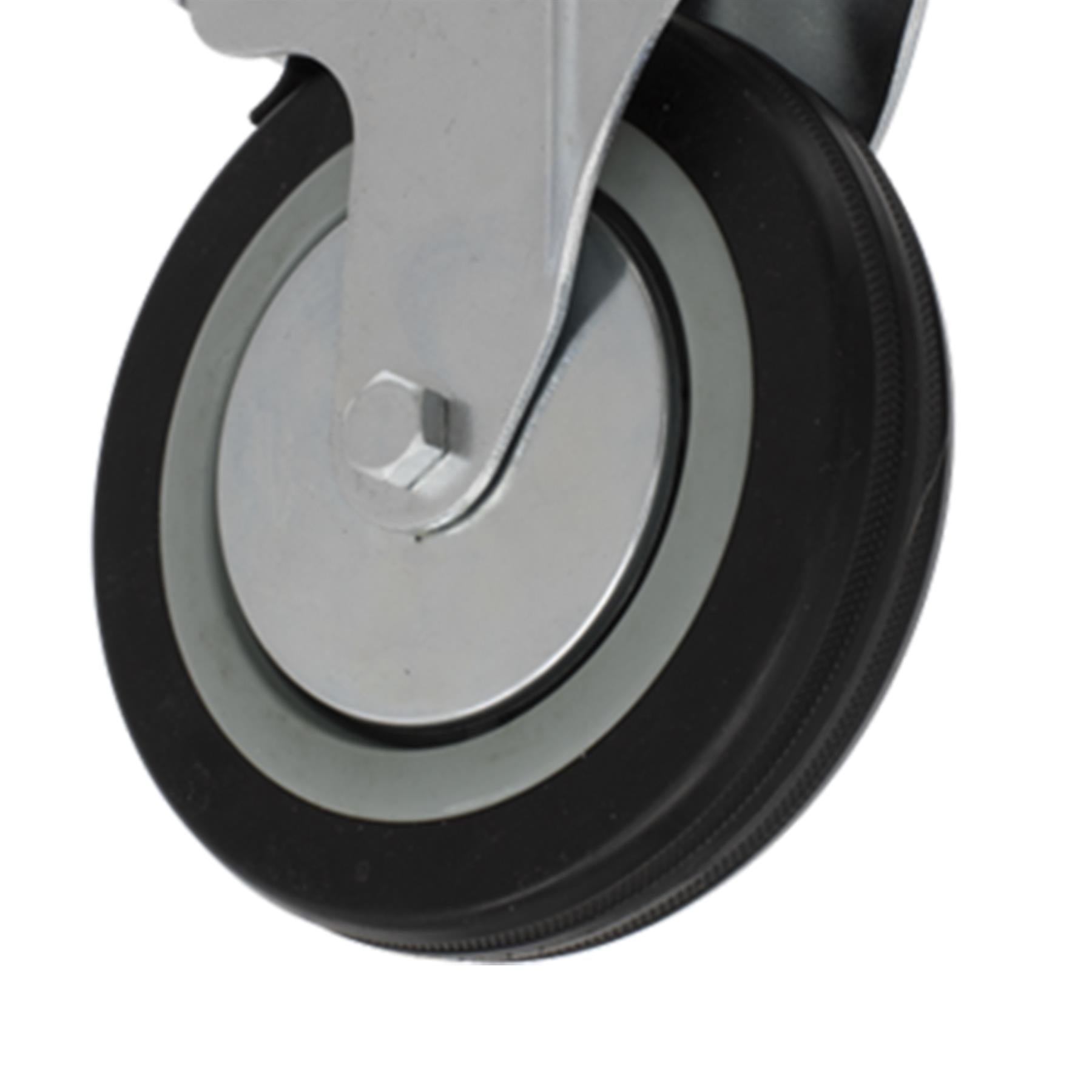 Sealey Castor Wheel Swivel Plate with Brake 125mm