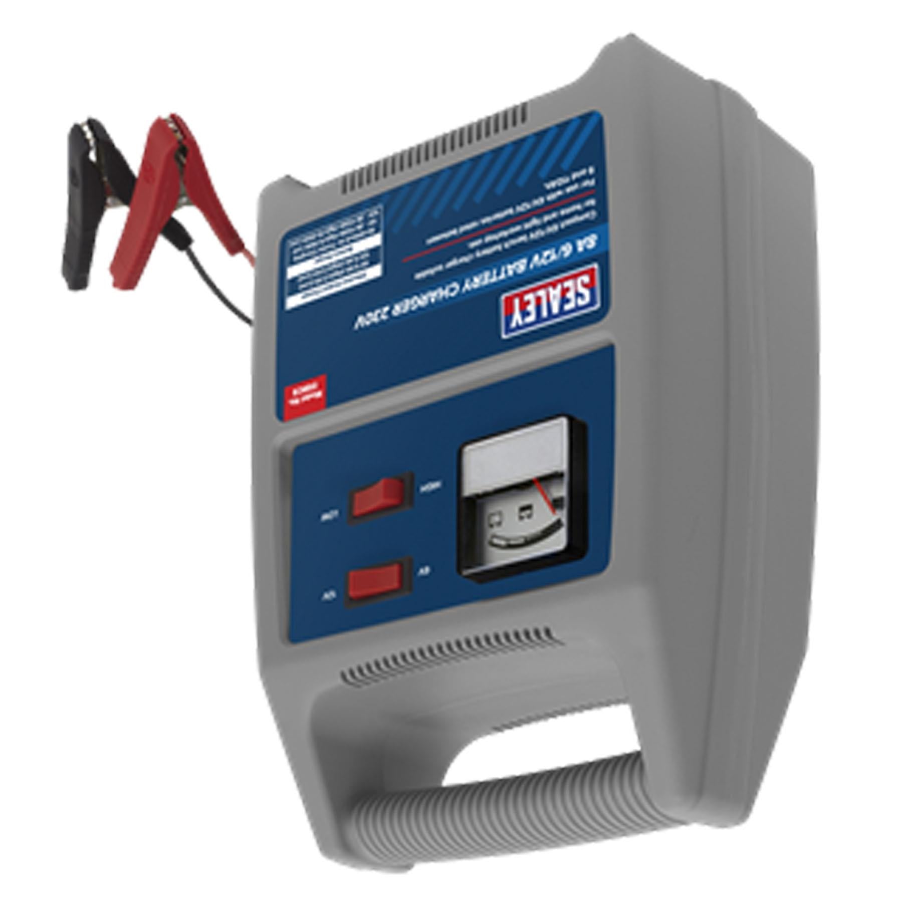 Sealey Battery Charger 8A 6/12V 230V