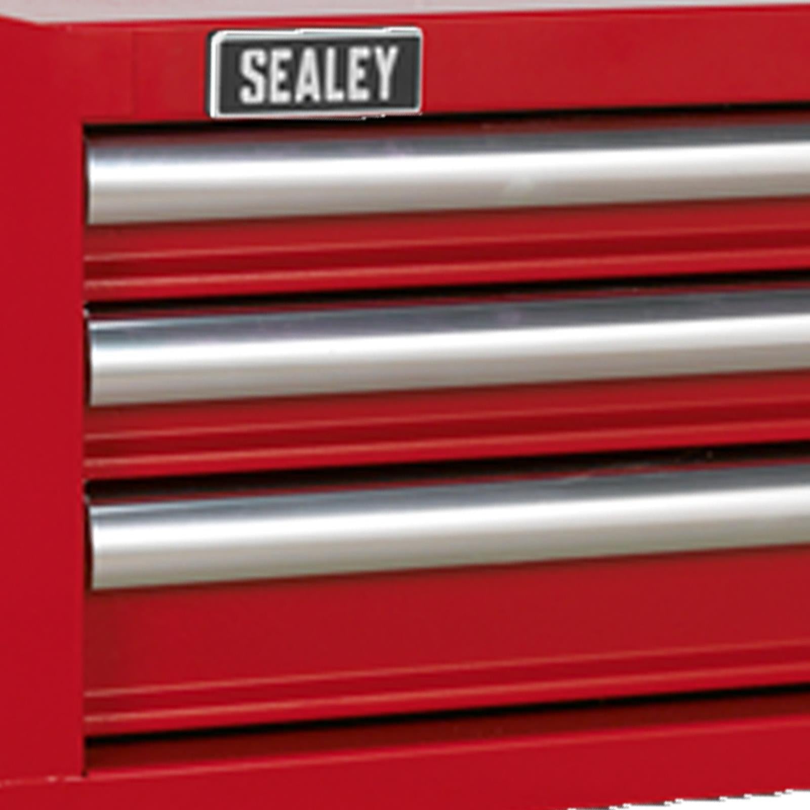 Sealey Mid-Box 3 Drawer with Ball Bearing Slides - Red