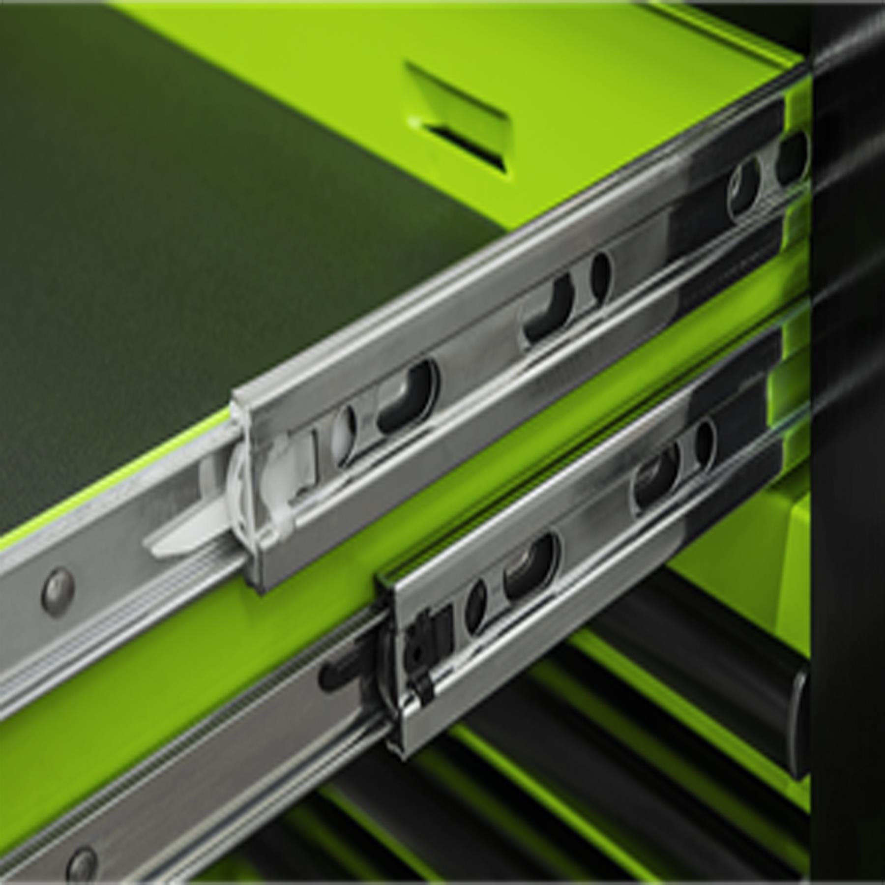 Sealey 15 Drawer 1549mm Mobile Trolley with Wooden Worktop and Hutch and 2 Drawer Riser