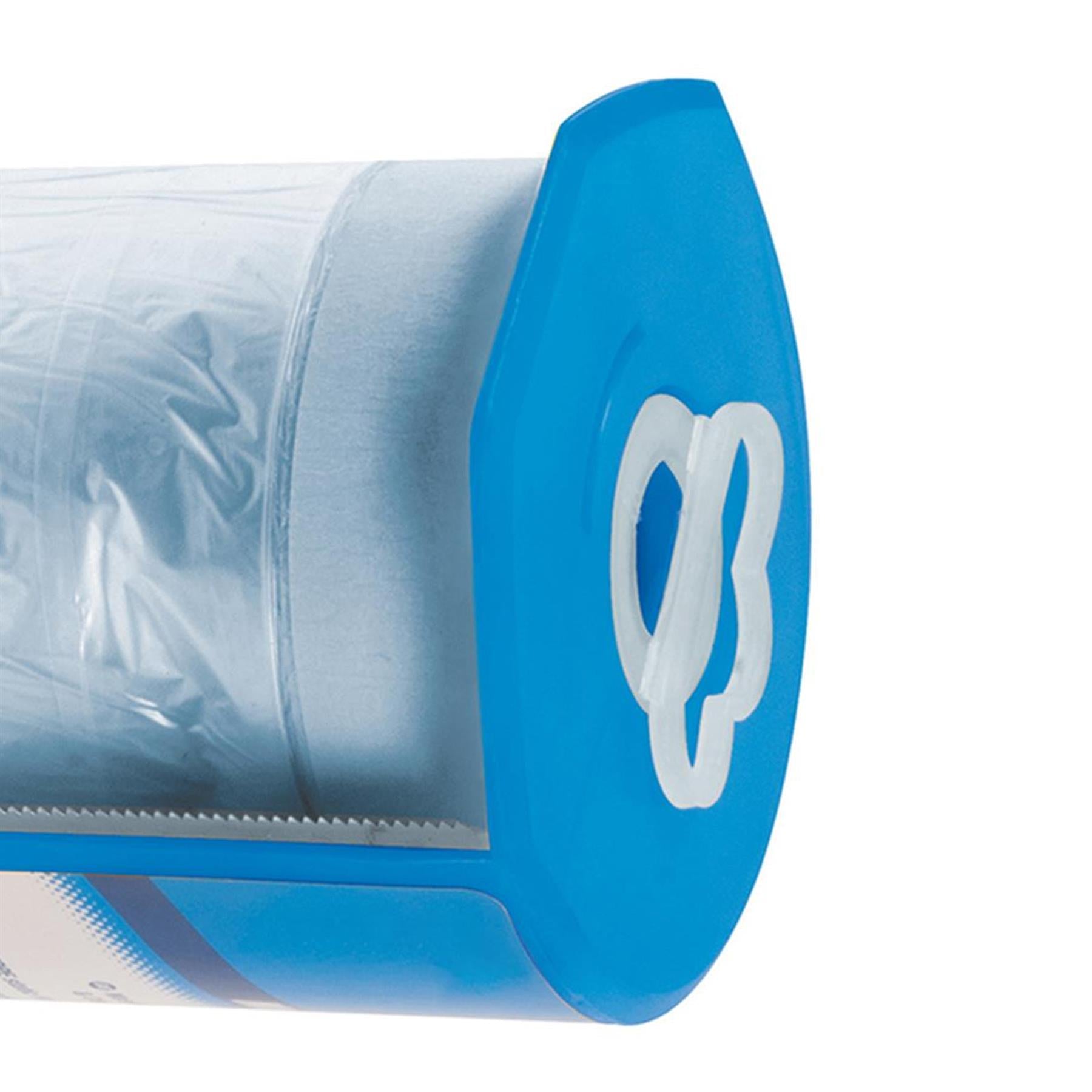 Masking And Shield Tape & Dispenser 550mm x 33m Polythene Dust Sheet Film - 10pk