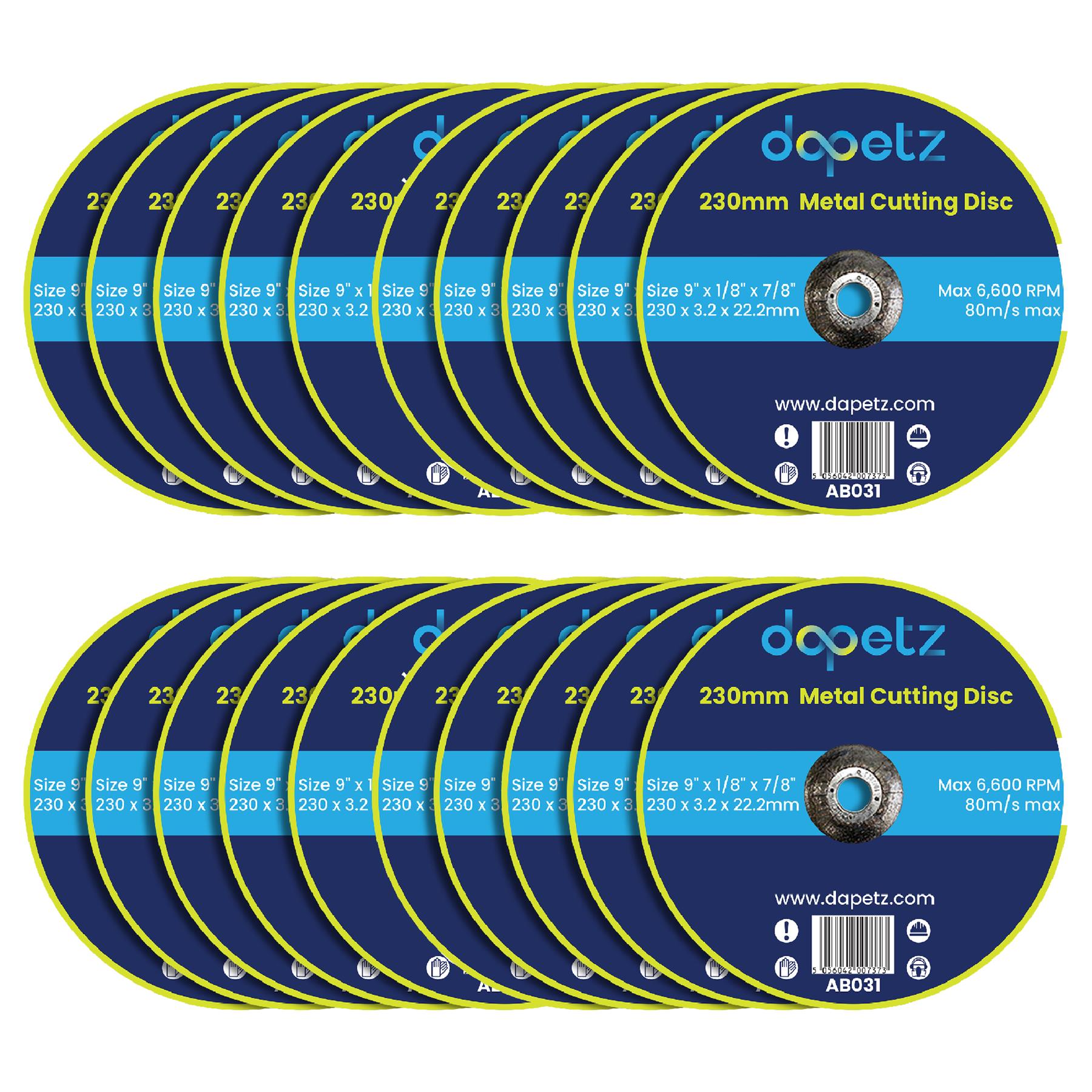 5x Metal Cutting Discs | Angle Grinder Disc Thin Stainless Steel 230mm