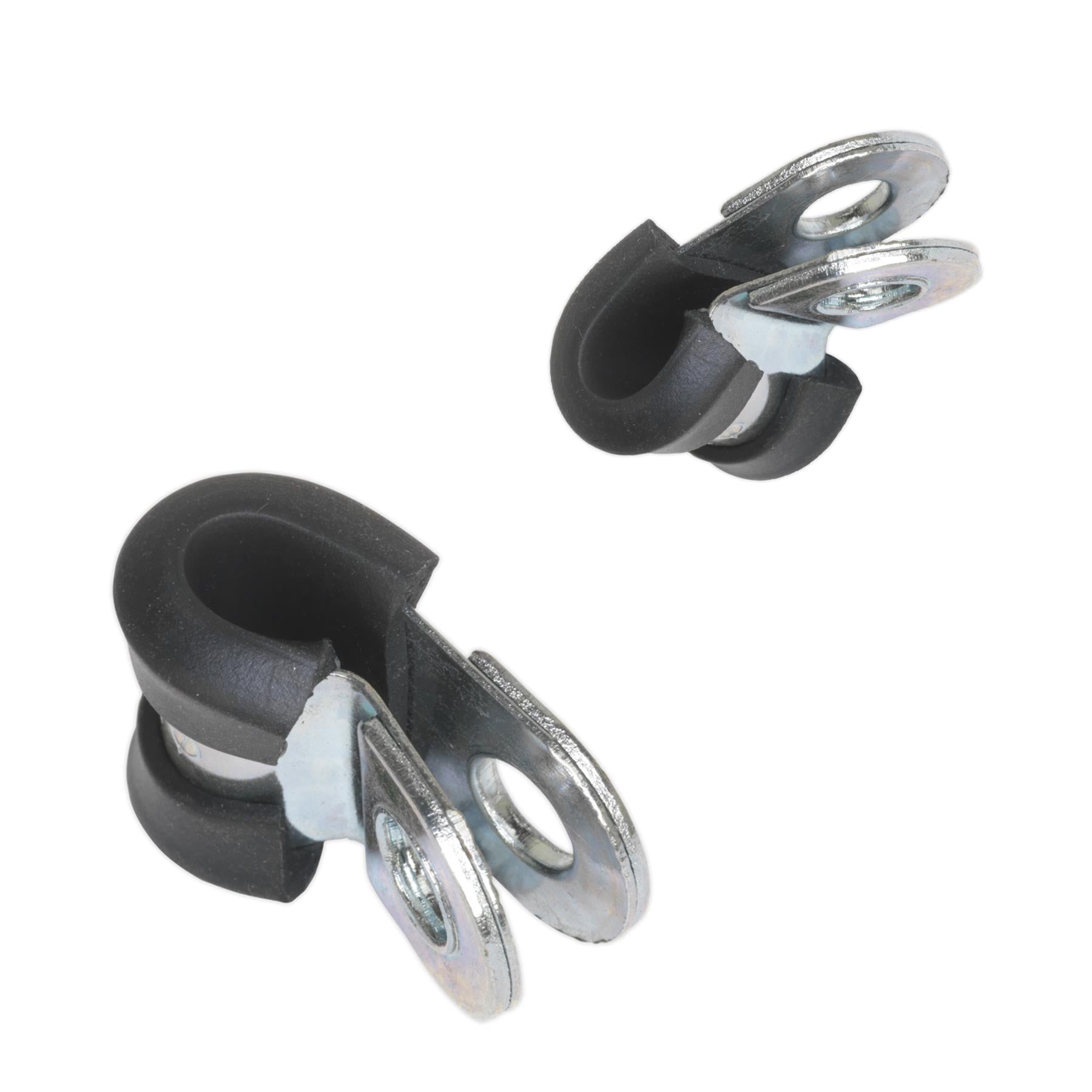 Sealey P-Clip Rubber Lined 8mm Pack of 25