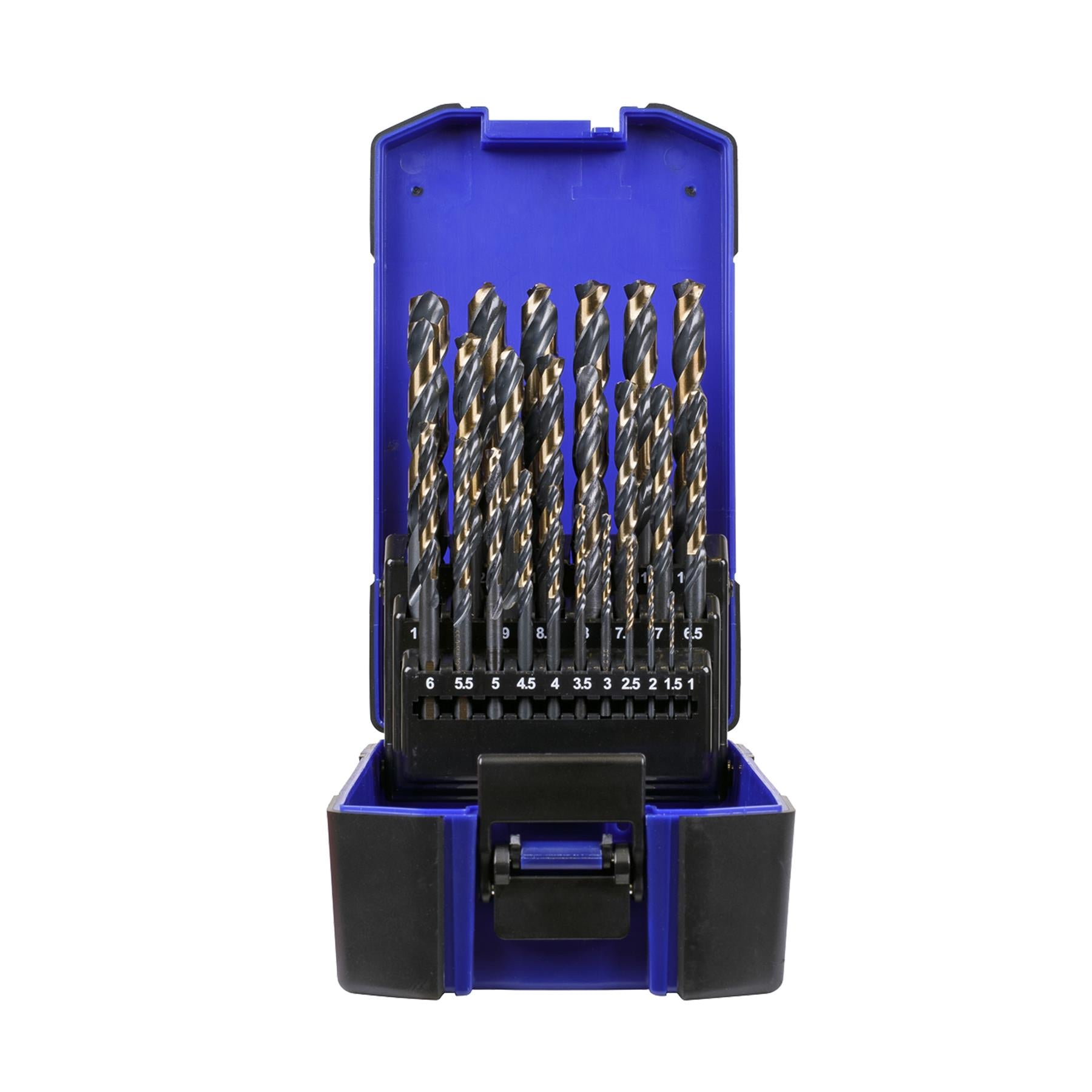 Sealey 25pc Drill Bit Set HSS Tri Point Ø1-13mm Steel Wood Plastic AK4706