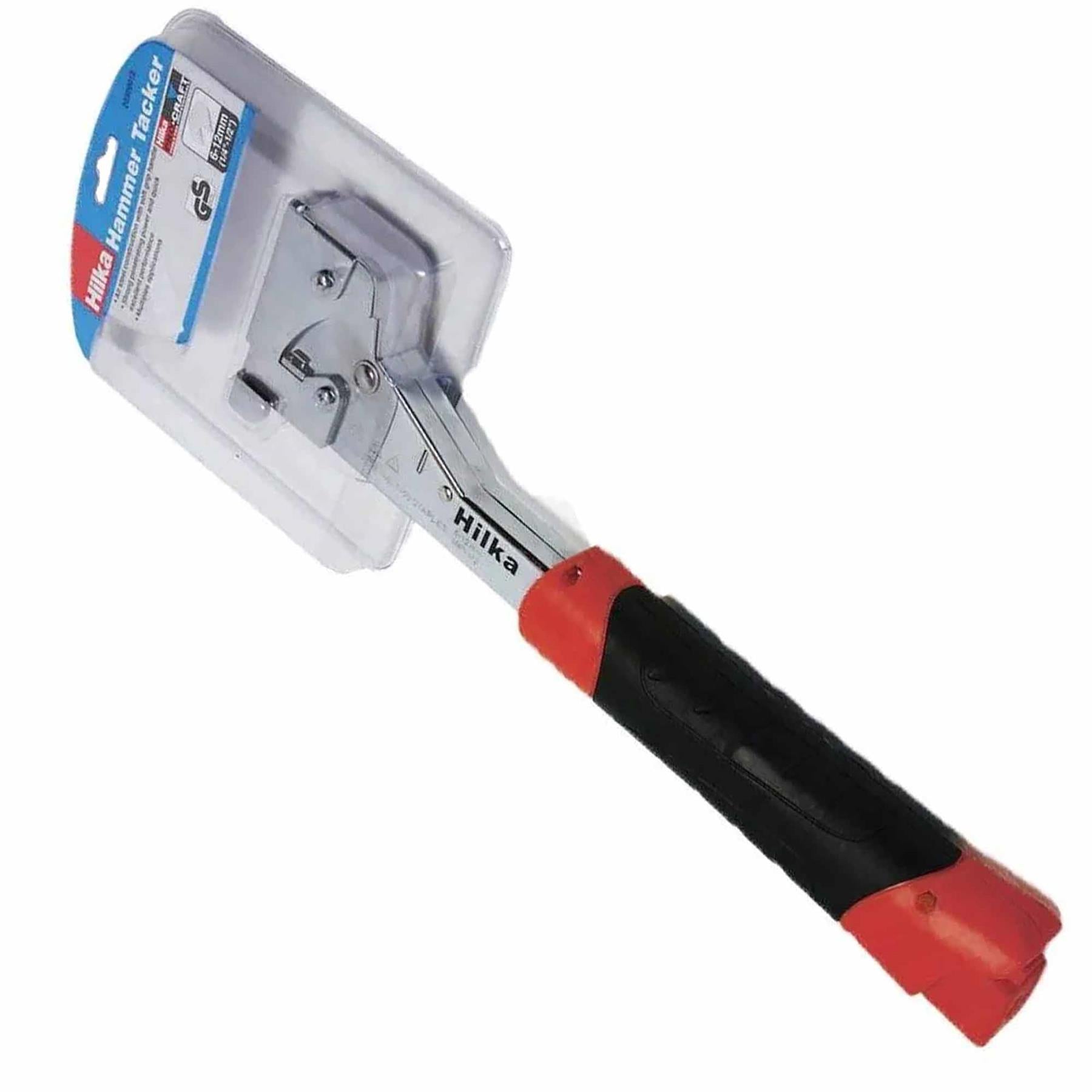 Professional Hammer Tacker Slammer One Handed Staple Gun + Staples